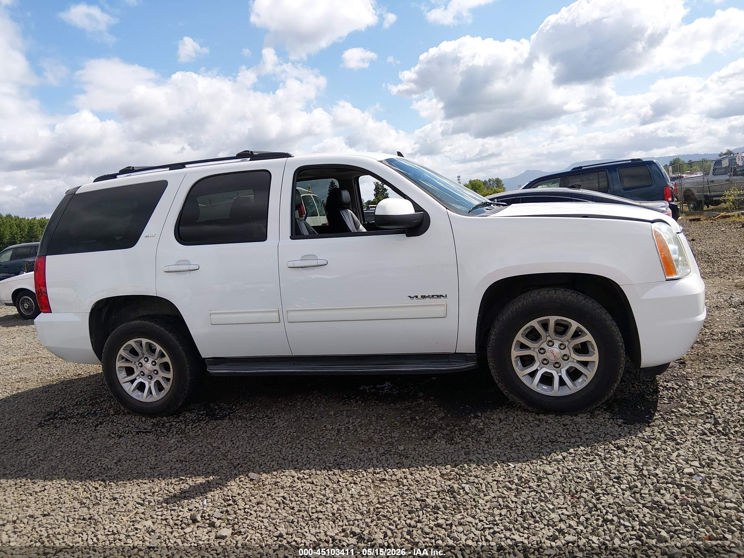 2014 Gmc Yukon Slt White vin: 1GKS2CE01ER186748