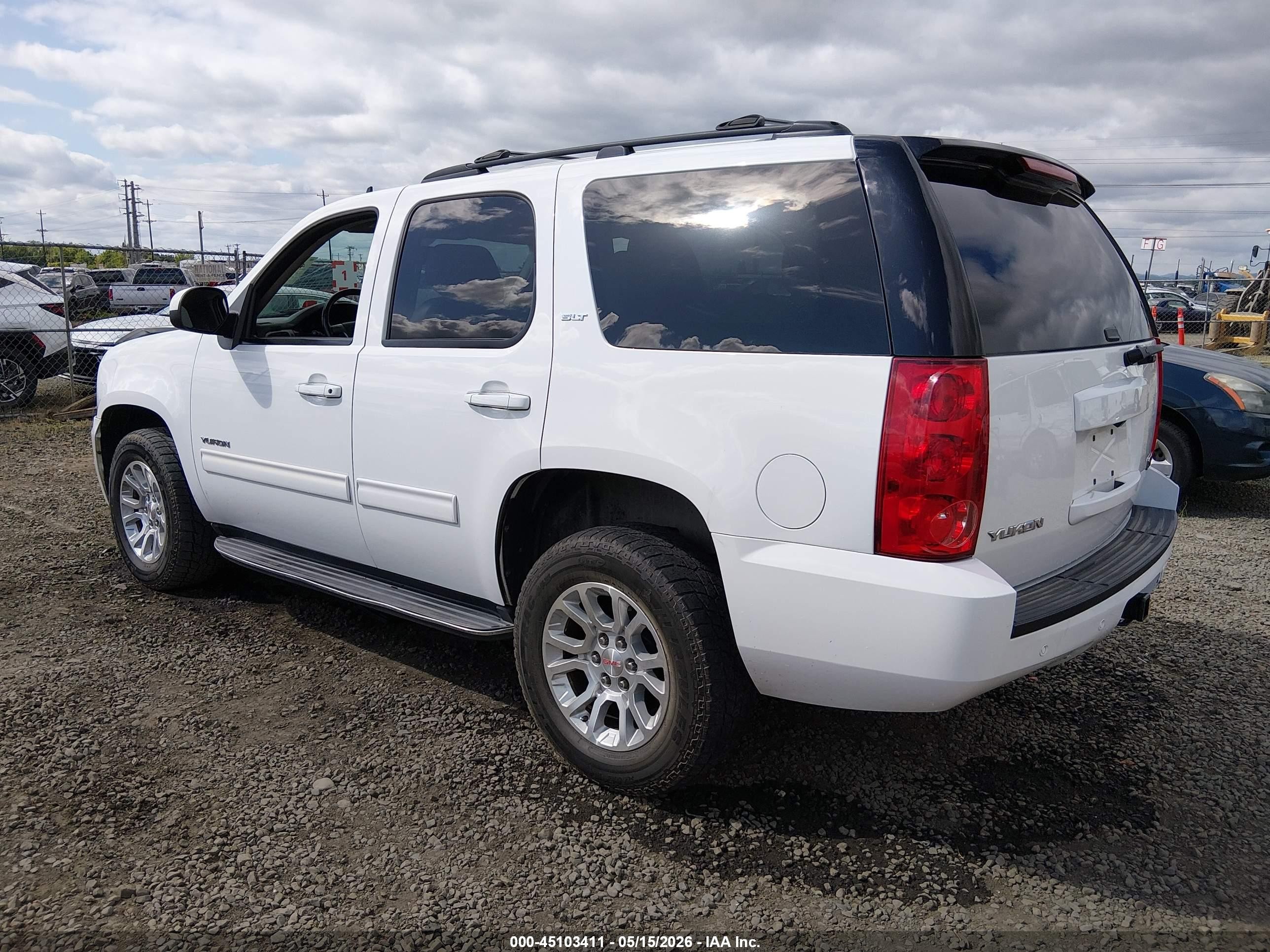 2014 Gmc Yukon Slt White vin: 1GKS2CE01ER186748