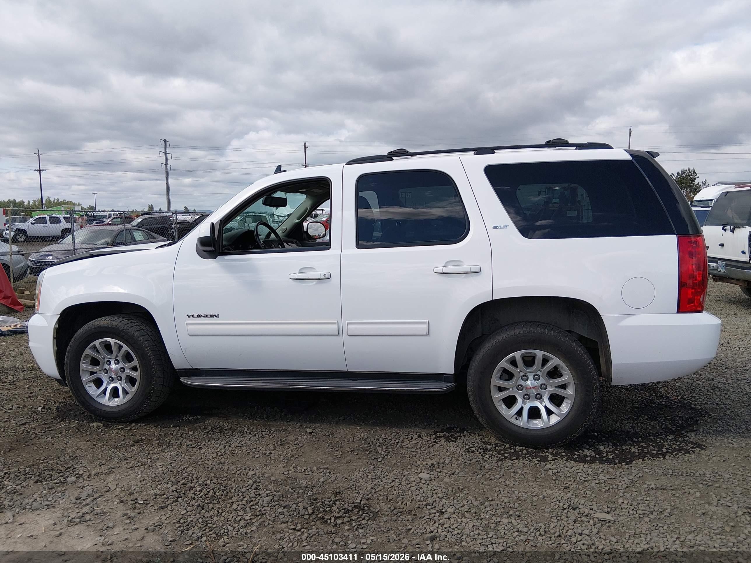 2014 Gmc Yukon Slt White vin: 1GKS2CE01ER186748