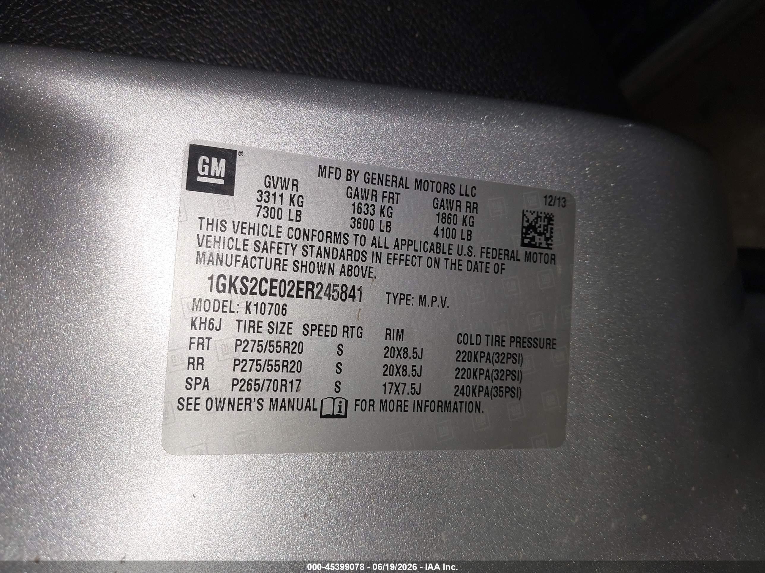 2014 Gmc Yukon Slt Silver vin: 1GKS2CE02ER245841