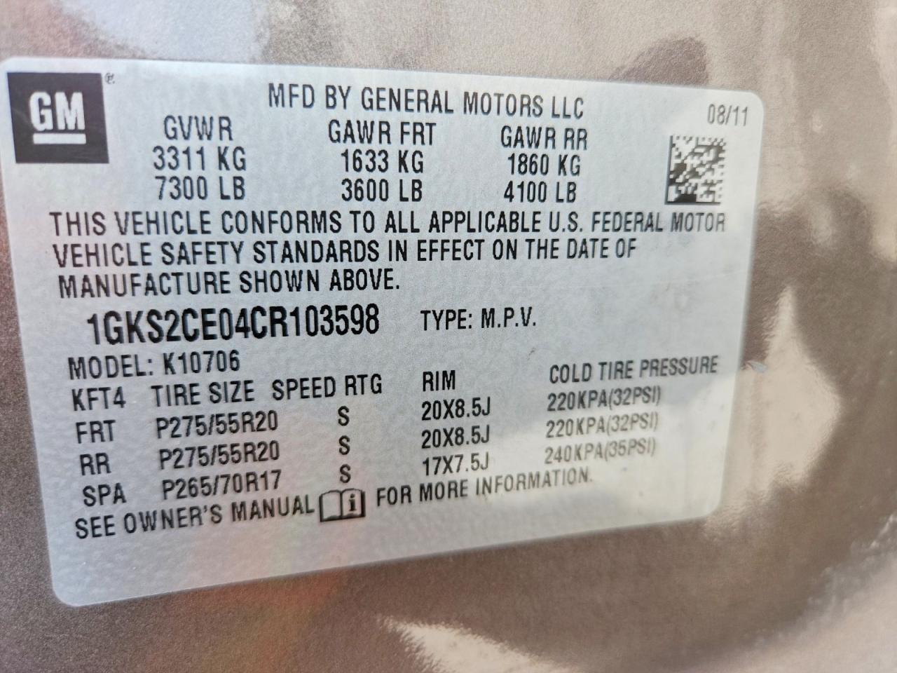 2012 Gmc Yukon Slt Brown vin: 1GKS2CE04CR103598