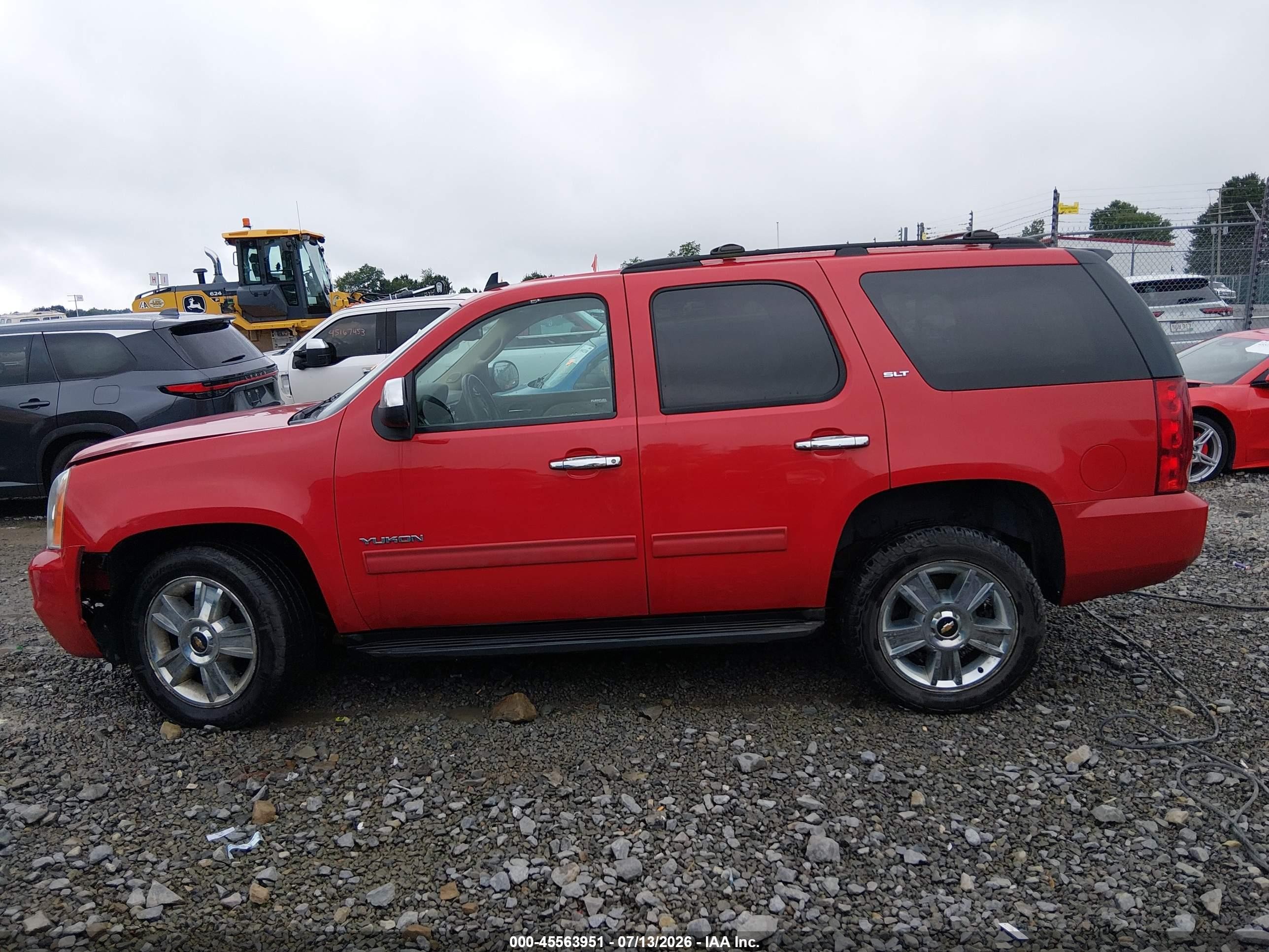 2013 Gmc Yukon Slt Red vin: 1GKS2CE04DR138921