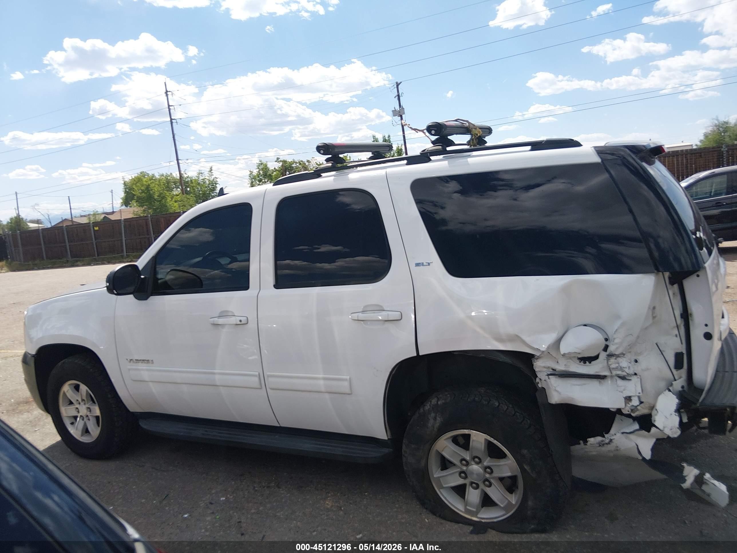 2013 Gmc Yukon Slt White vin: 1GKS2CE05DR161172
