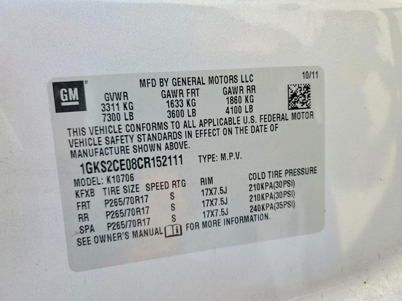 2012 Gmc Yukon Slt Серебряный vin: 1GKS2CE08CR152111