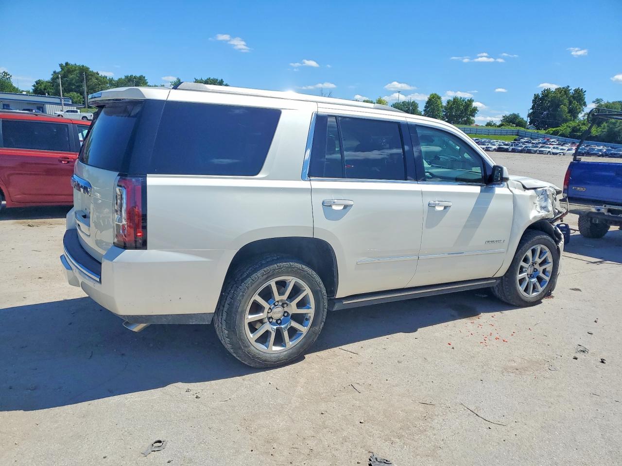 2015 Gmc Yukon Denali White vin: 1GKS2CKJ1FR541772