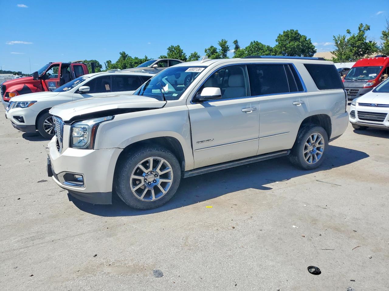 2015 Gmc Yukon Denali White vin: 1GKS2CKJ1FR541772