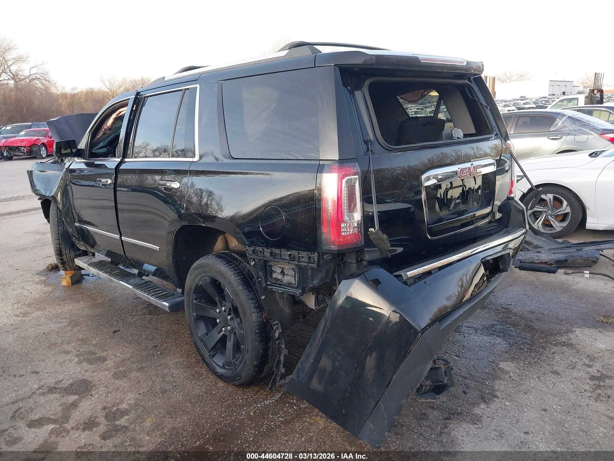 2015 Gmc Yukon Denali Black vin: 1GKS2CKJ1FR696645