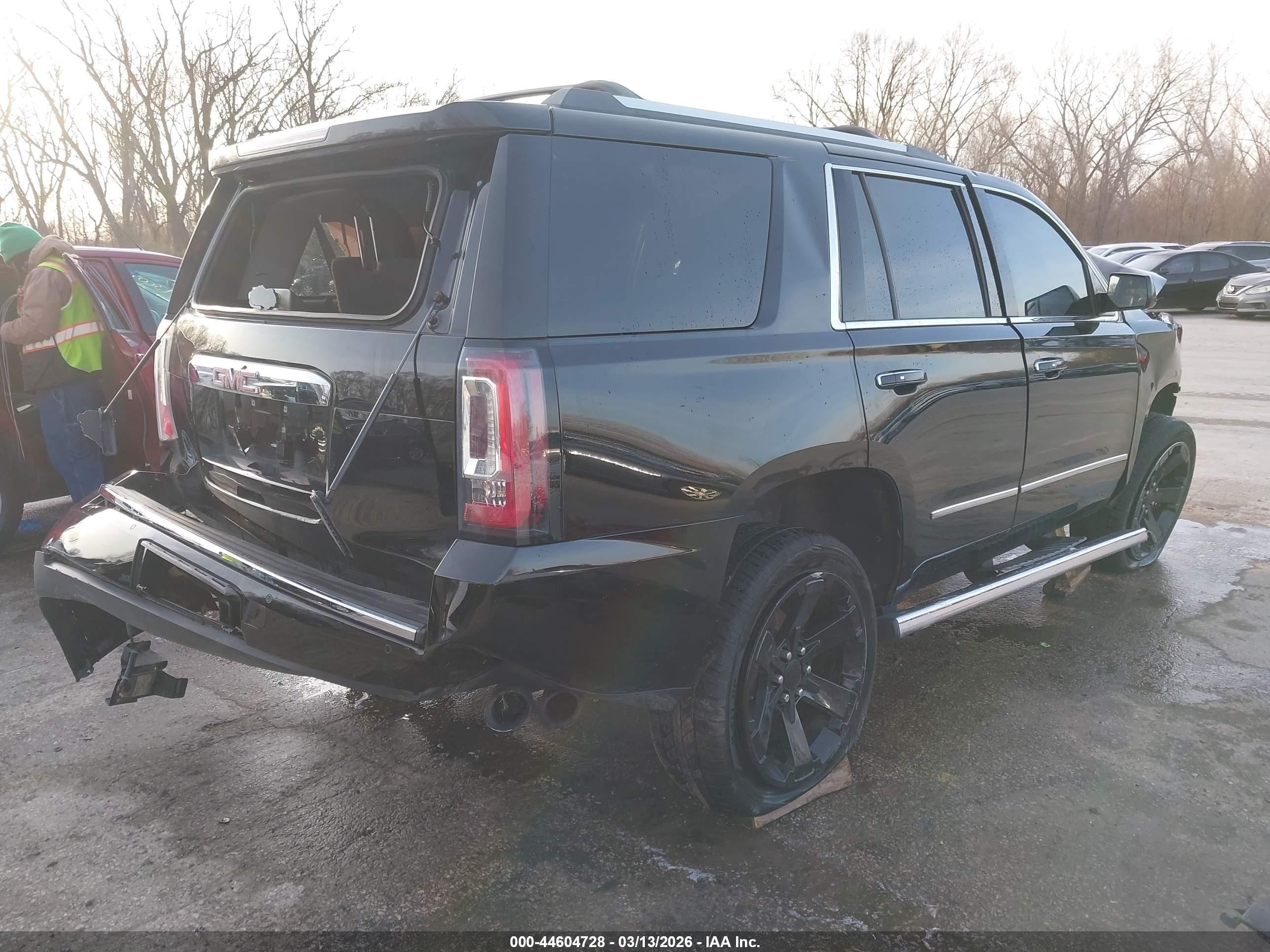 2015 Gmc Yukon Denali Black vin: 1GKS2CKJ1FR696645