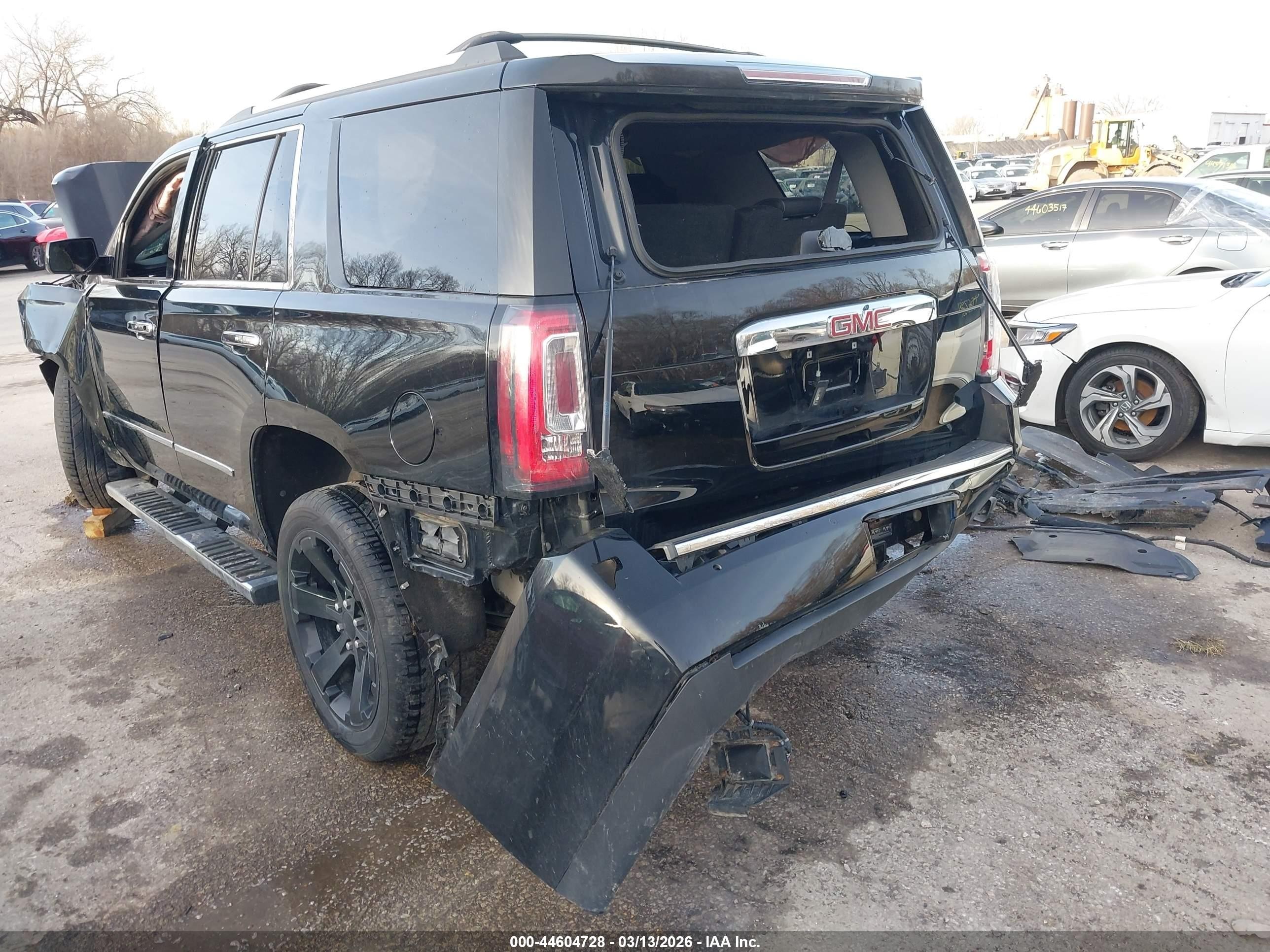 2015 Gmc Yukon Denali Black vin: 1GKS2CKJ1FR696645
