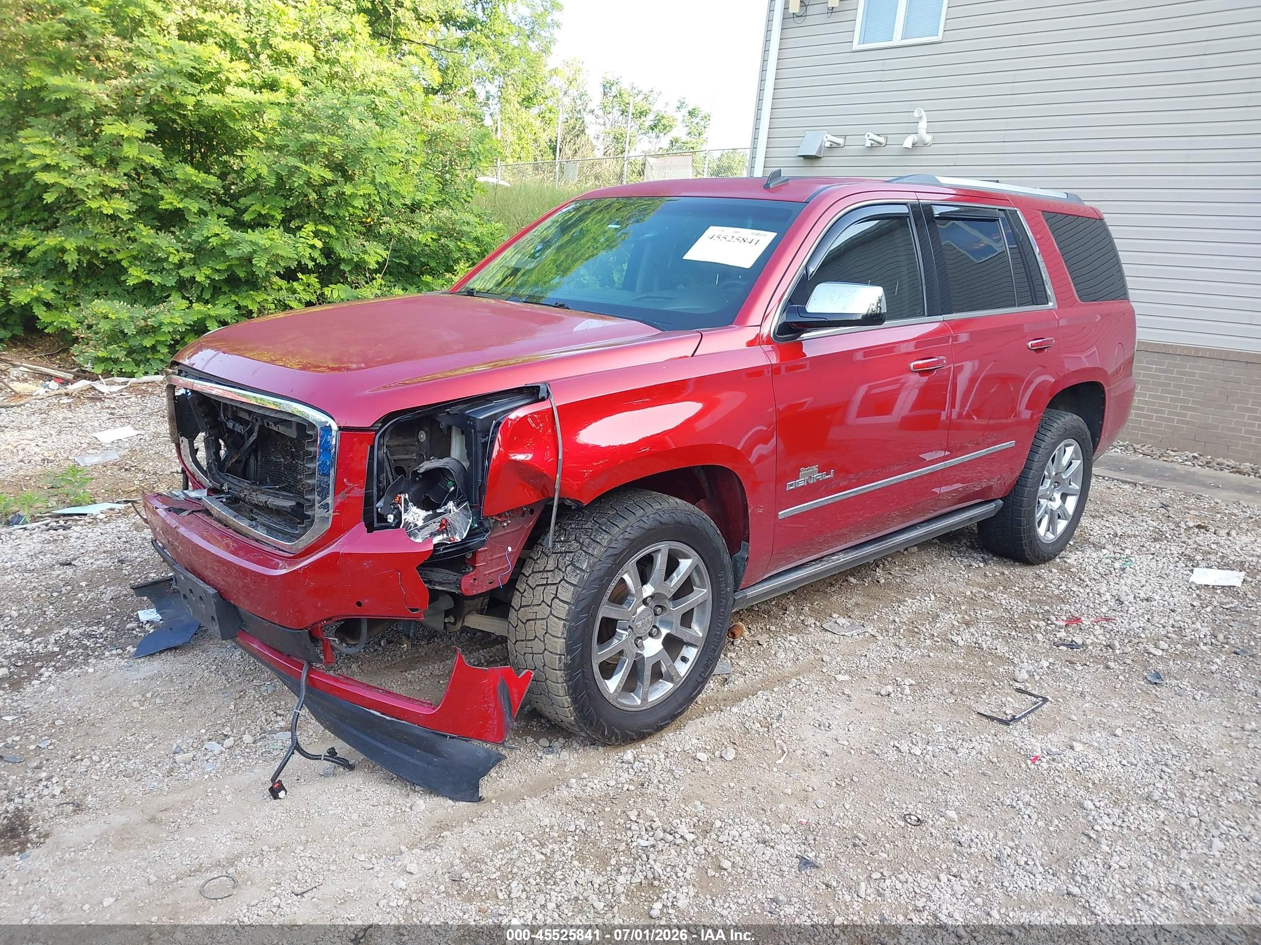 2015 Gmc Yukon Denali Red vin: 1GKS2CKJ4FR156464