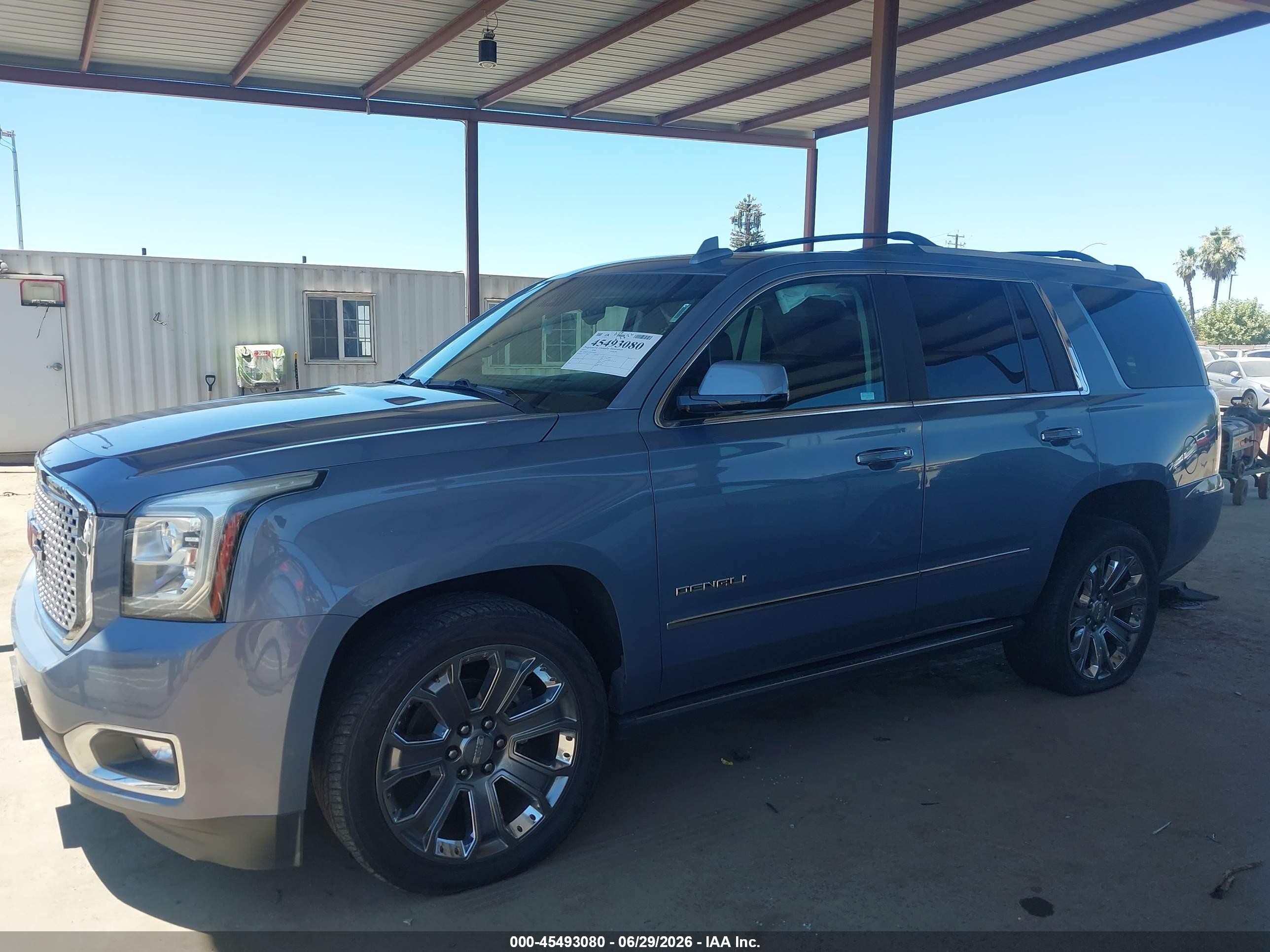 2015 Gmc Yukon Denali Light Blue vin: 1GKS2CKJ4FR743621