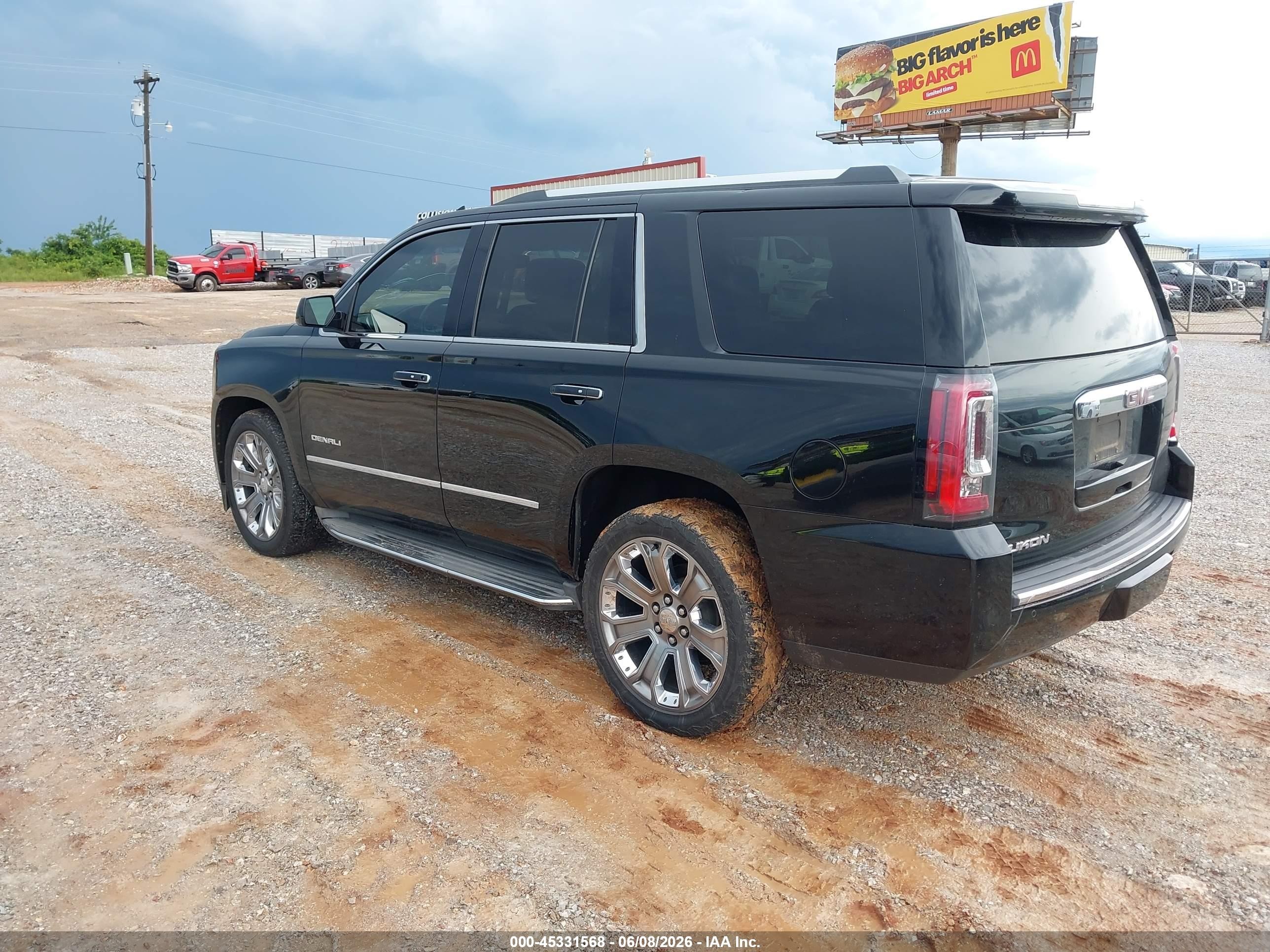 2015 Gmc Yukon Denali Black vin: 1GKS2CKJ5FR227784