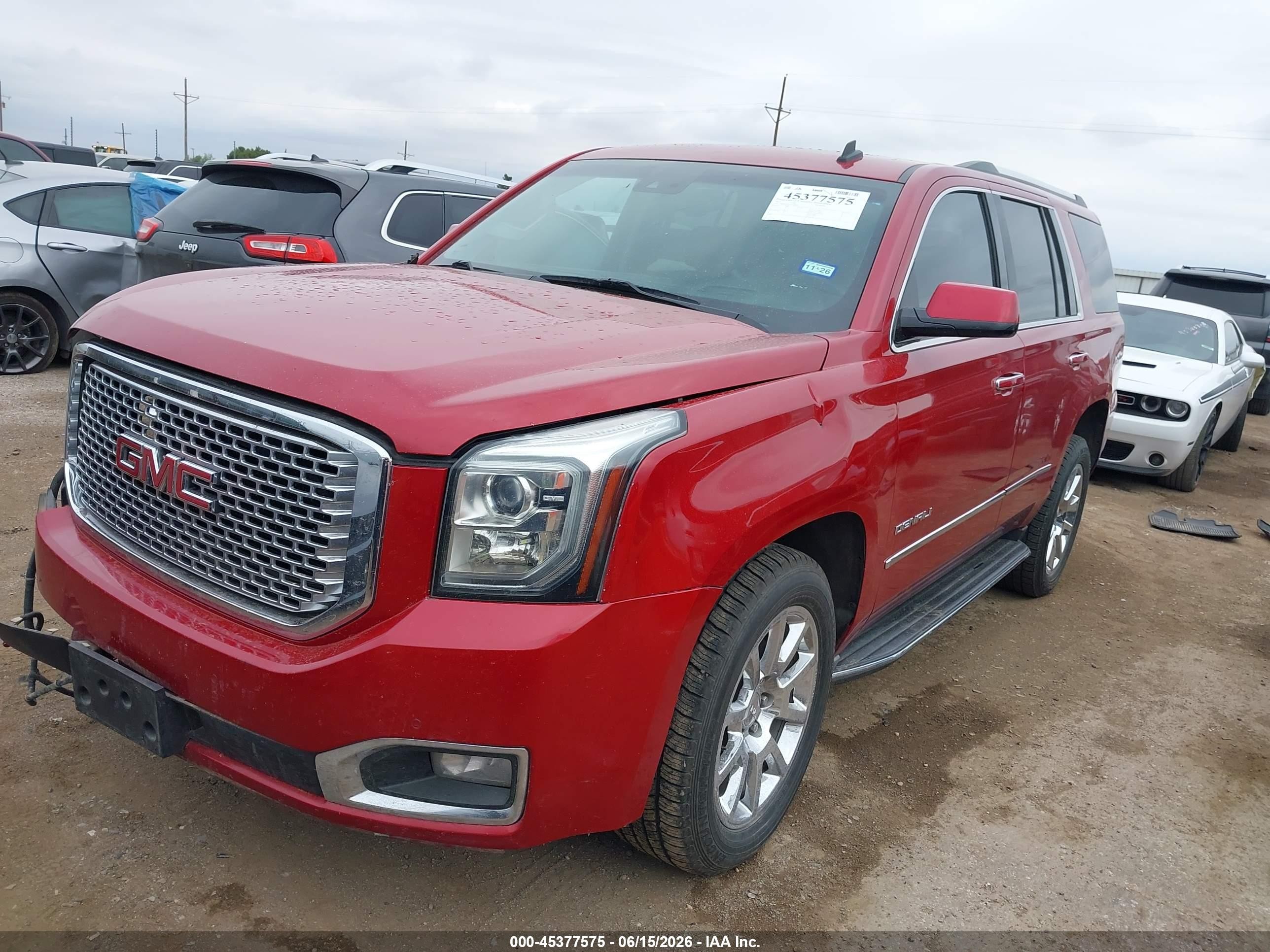 2015 Gmc Yukon Denali Maroon vin: 1GKS2CKJ5FR228434