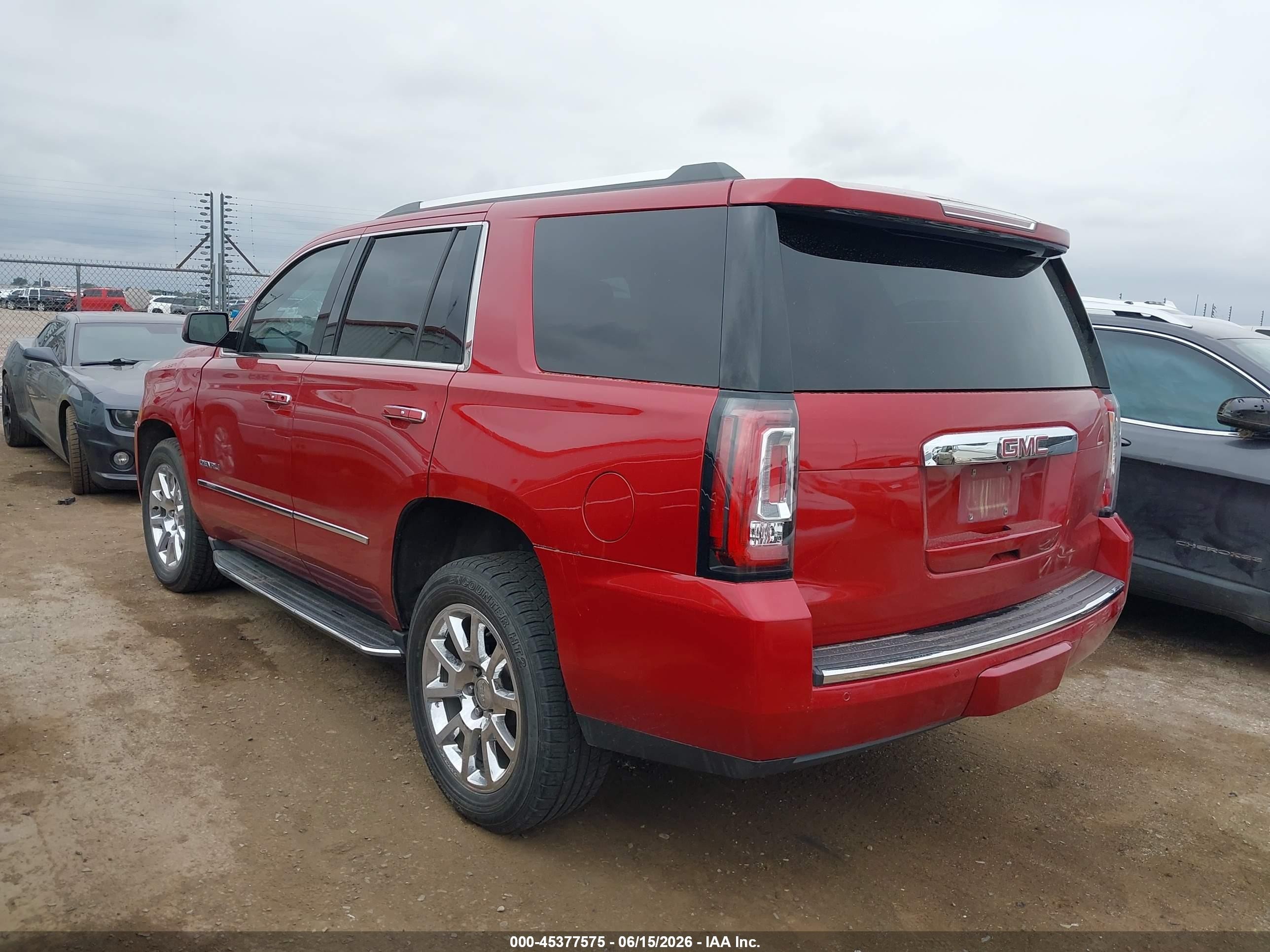 2015 Gmc Yukon Denali Maroon vin: 1GKS2CKJ5FR228434