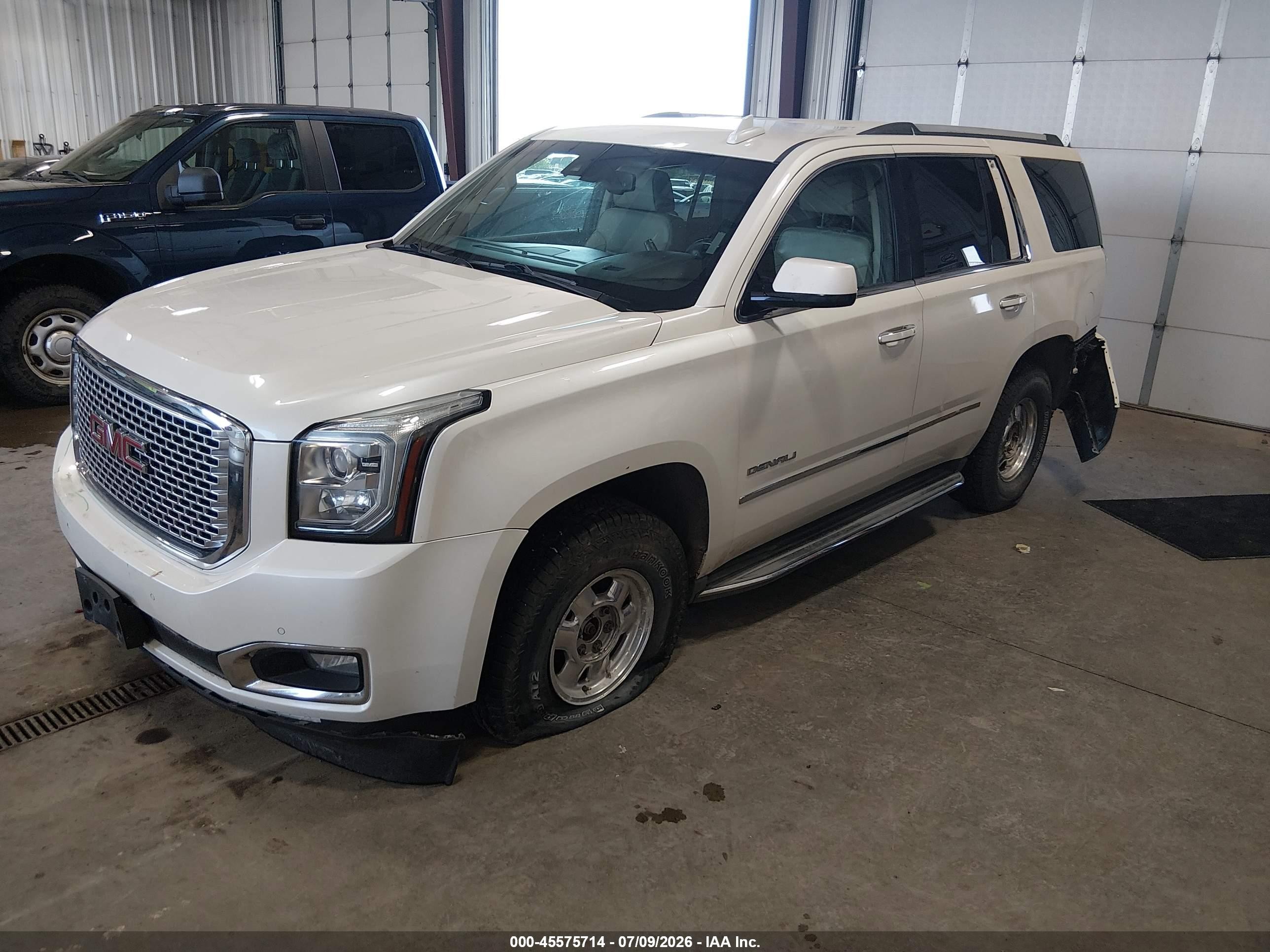 2015 Gmc Yukon Denali White vin: 1GKS2CKJ5FR510752