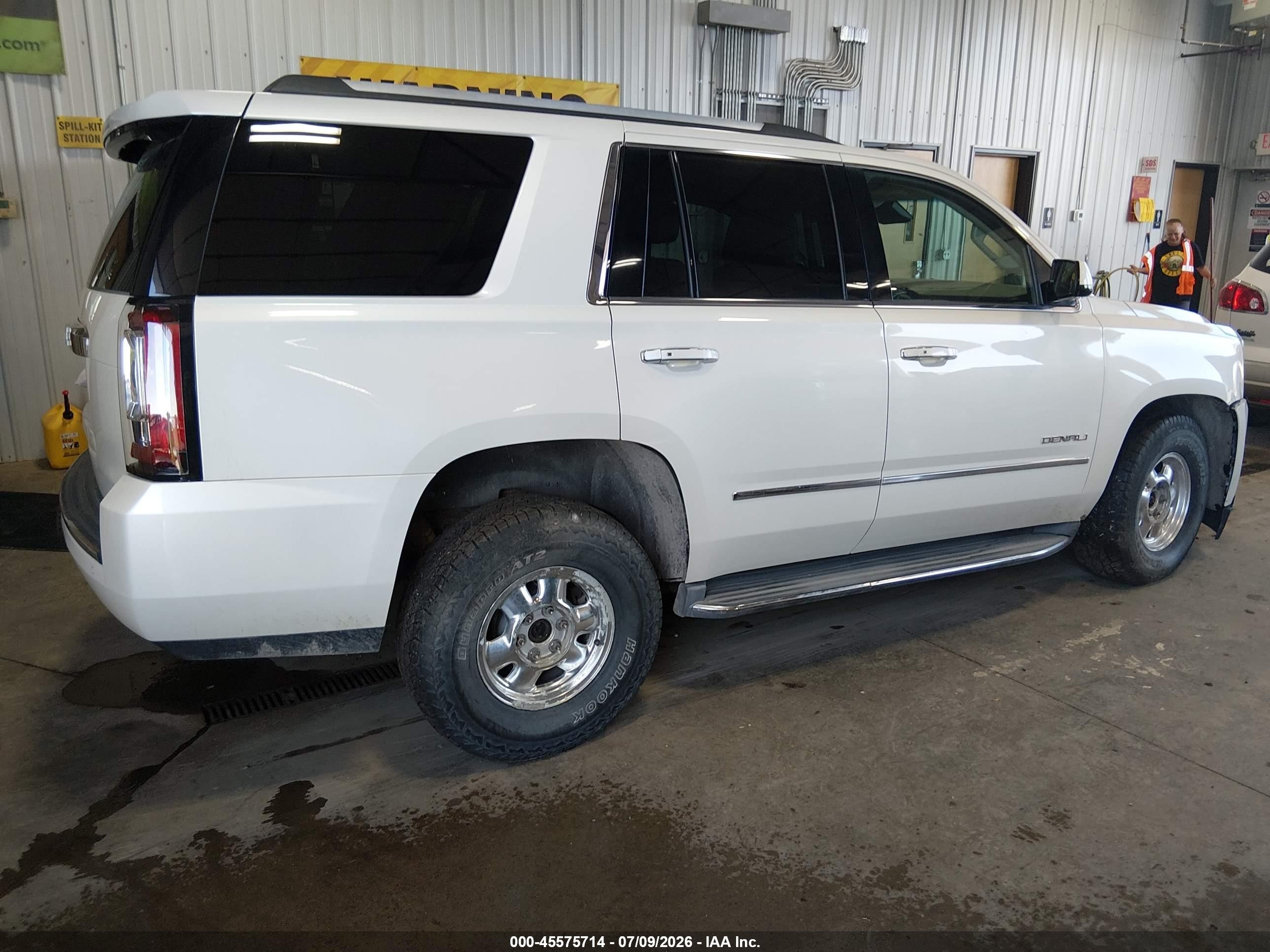 2015 Gmc Yukon Denali White vin: 1GKS2CKJ5FR510752