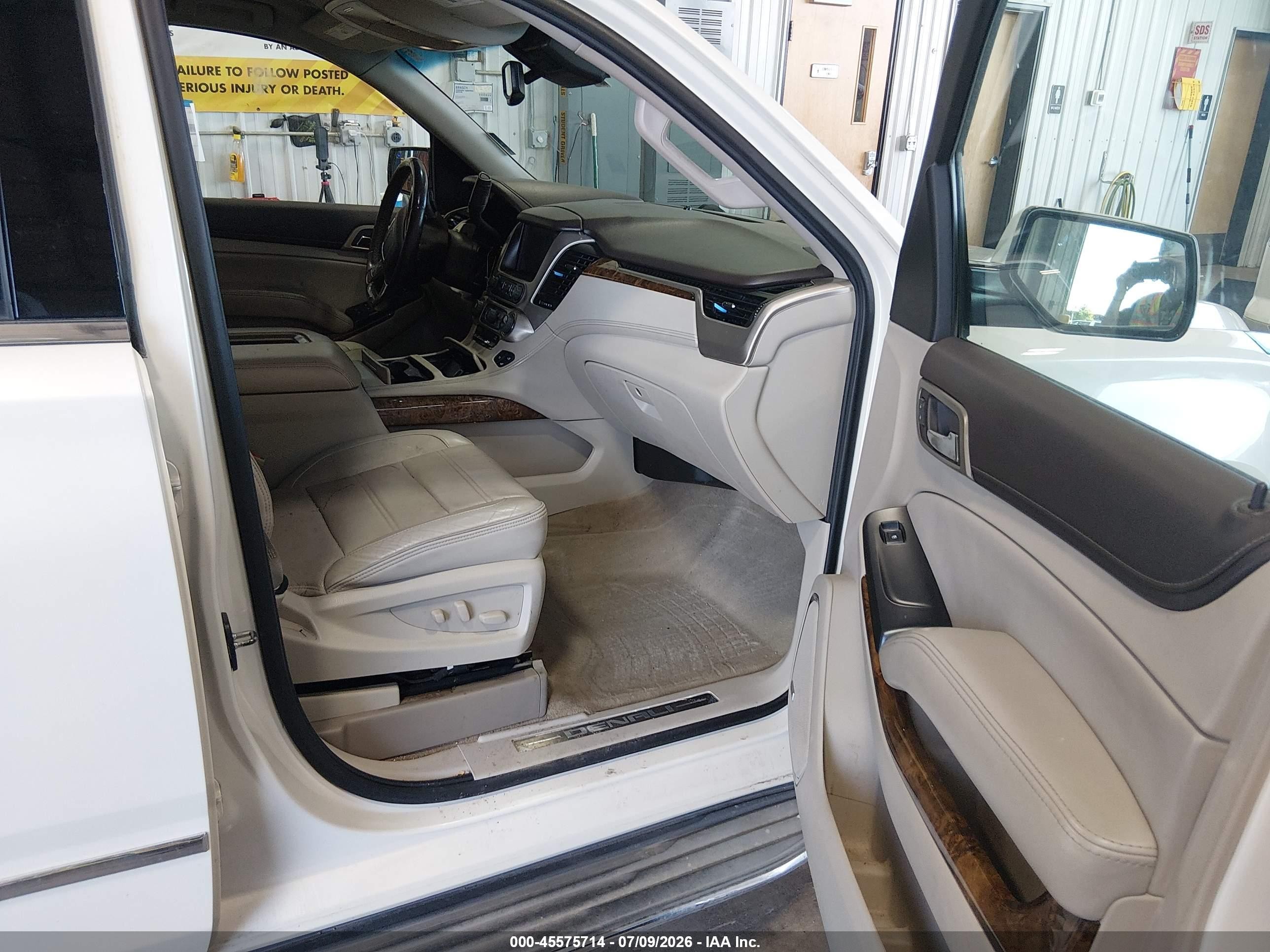 2015 Gmc Yukon Denali White vin: 1GKS2CKJ5FR510752