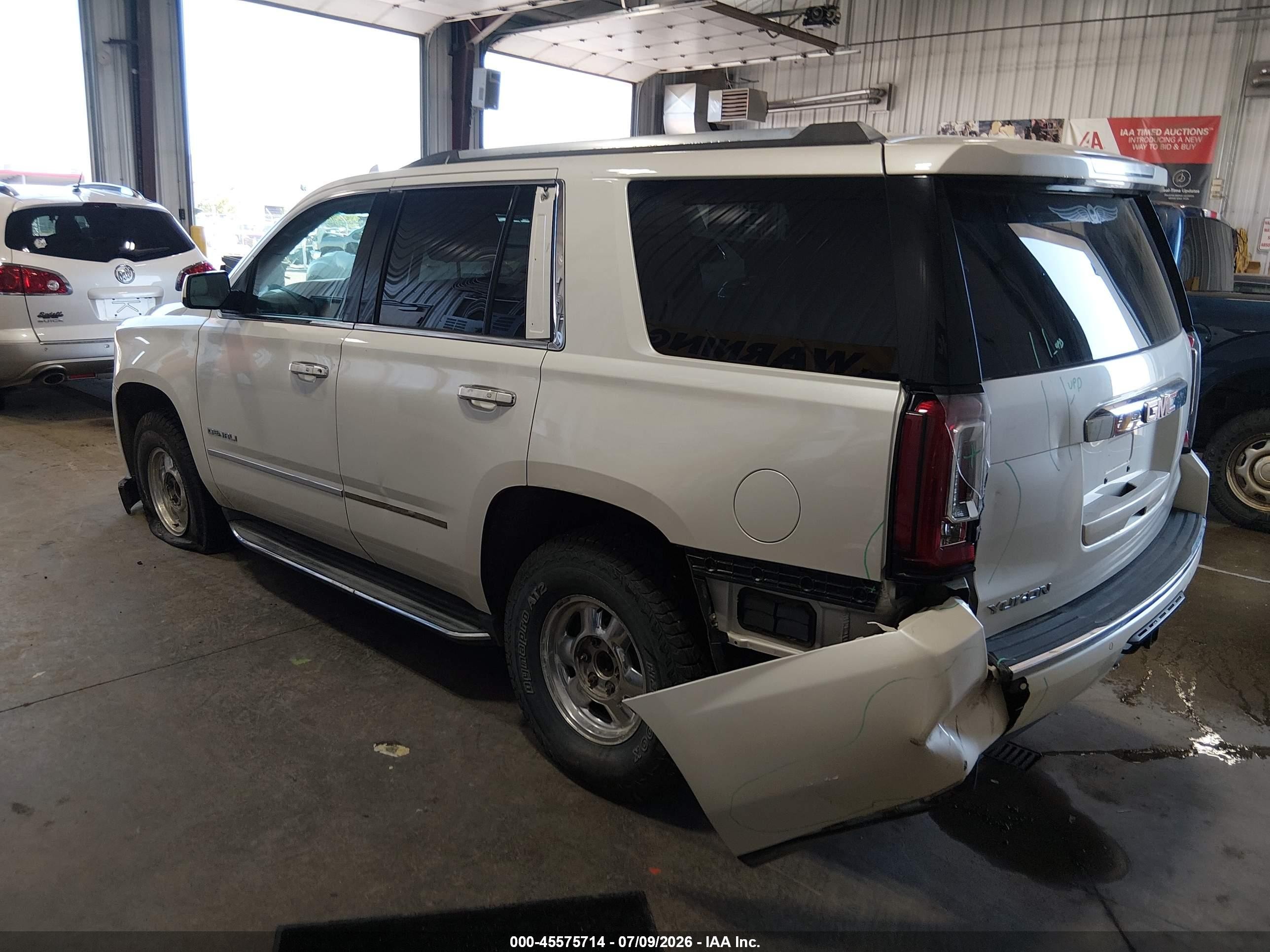 2015 Gmc Yukon Denali White vin: 1GKS2CKJ5FR510752