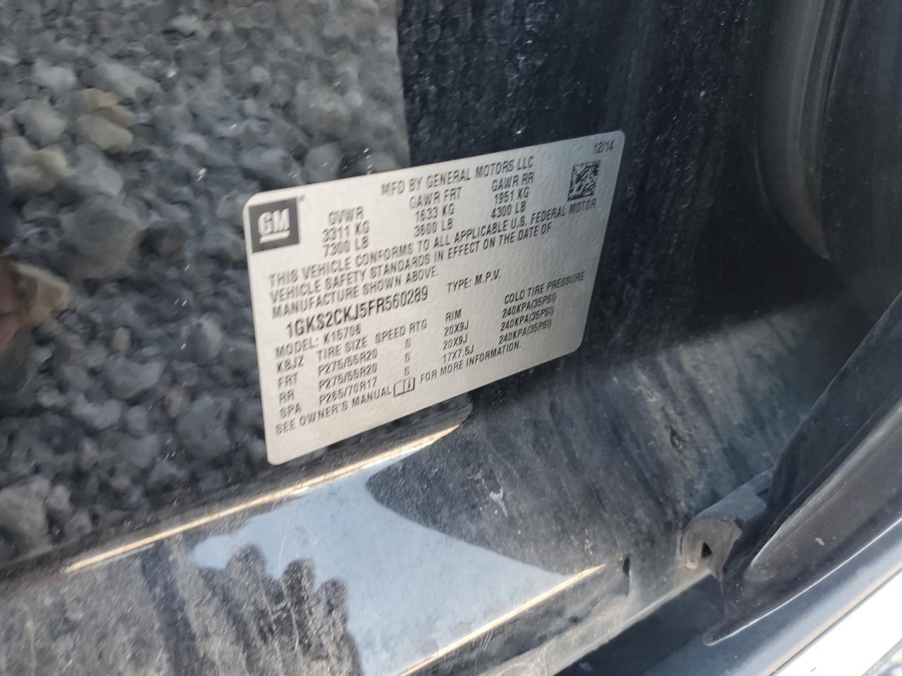 2015 Gmc Yukon Denali Черный vin: 1GKS2CKJ5FR560289