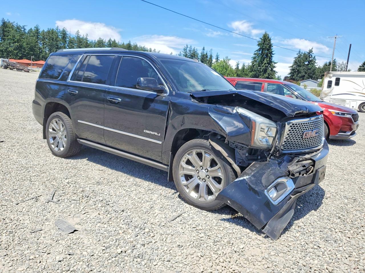 2015 Gmc Yukon Denali Black vin: 1GKS2CKJ6FR248496