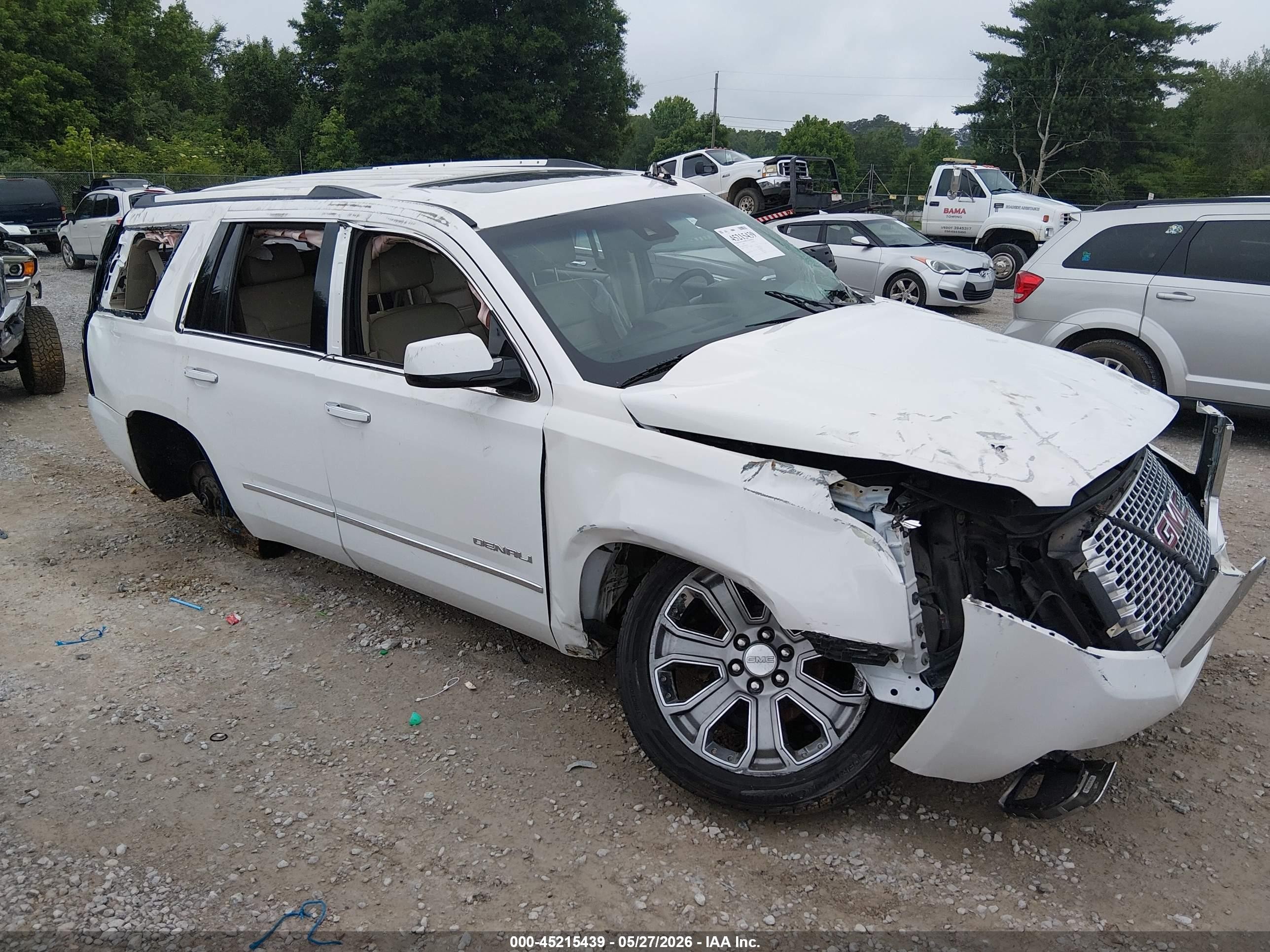 2015 Gmc Yukon Denali White vin: 1GKS2CKJ6FR556204
