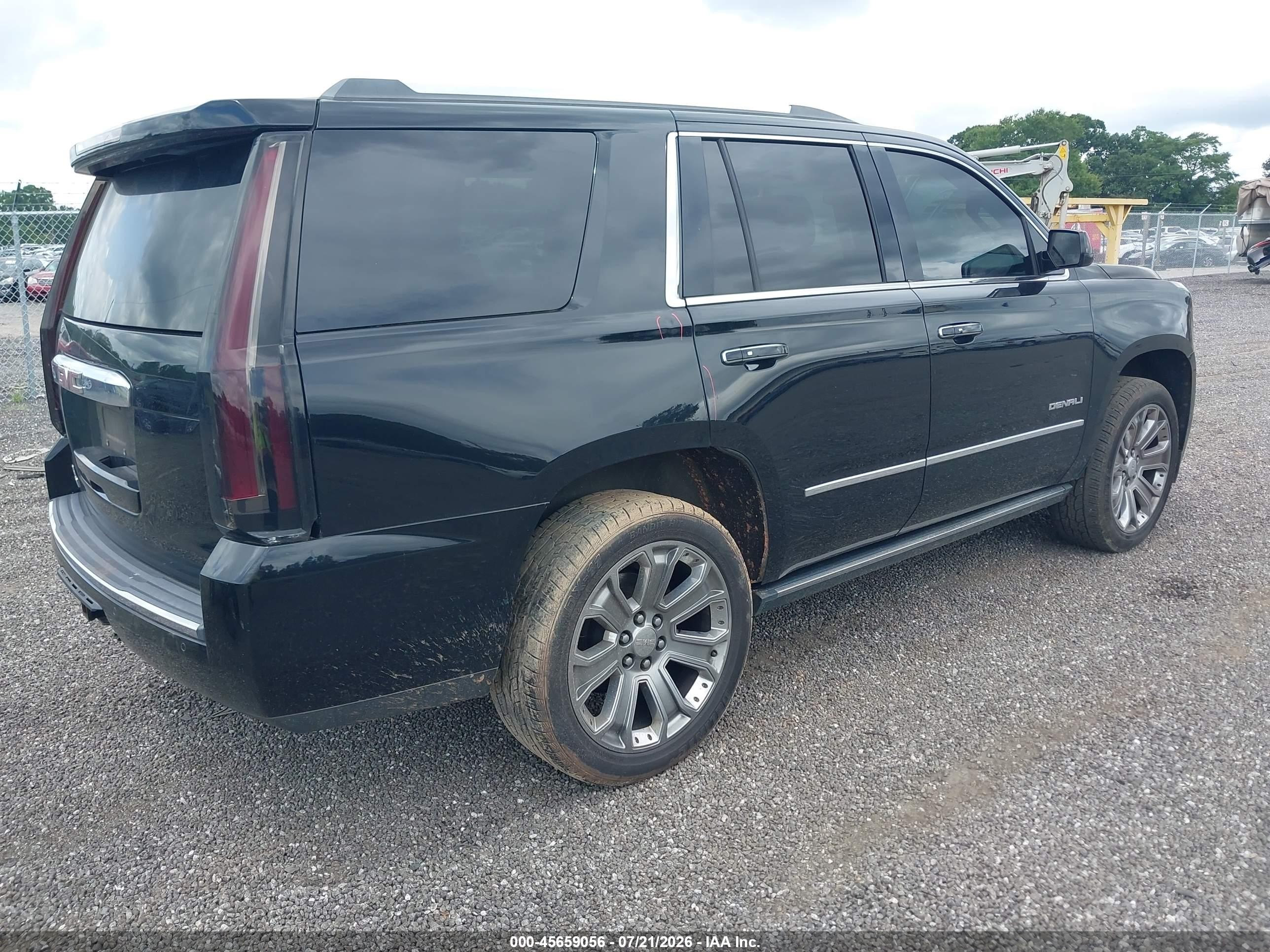 2015 Gmc Yukon Denali Black vin: 1GKS2CKJ6FR557126