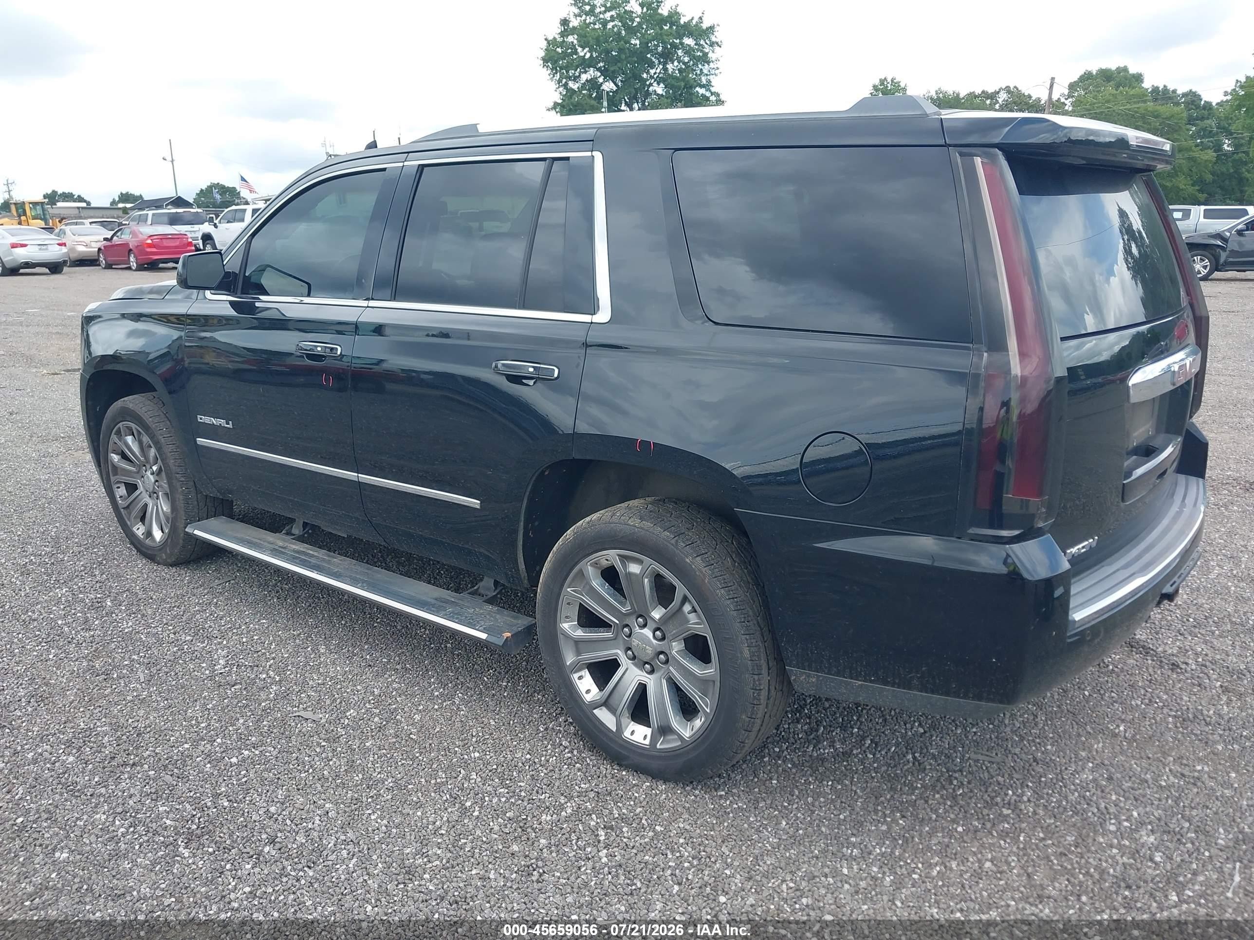 2015 Gmc Yukon Denali Black vin: 1GKS2CKJ6FR557126