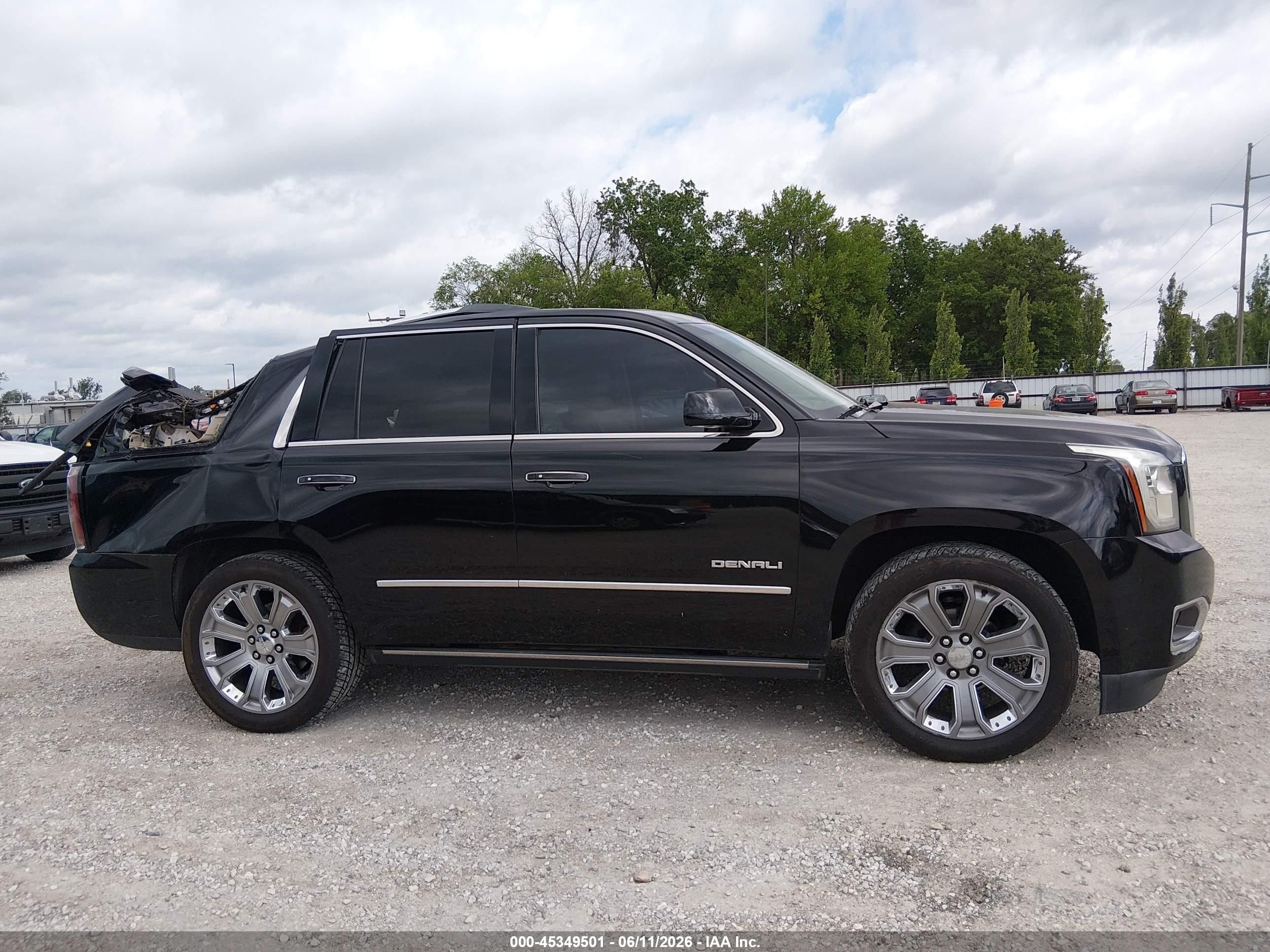 2015 Gmc Yukon Denali Black vin: 1GKS2CKJ7FR129002