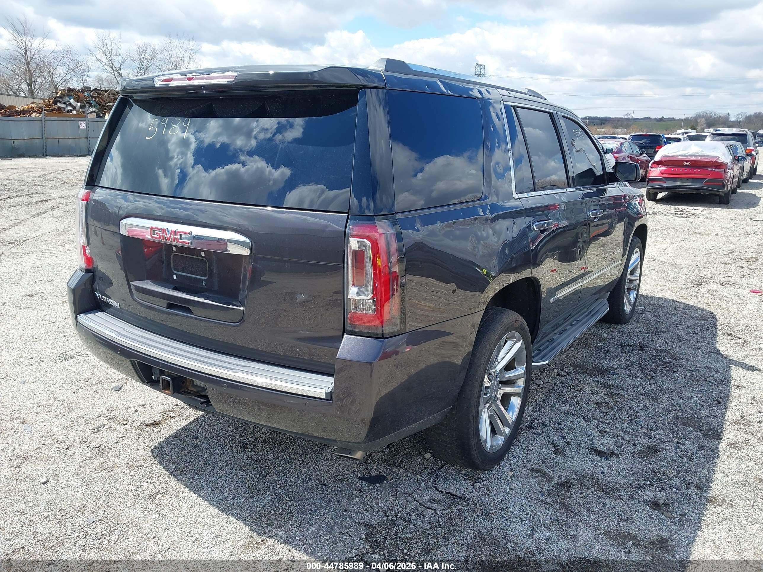 2015 Gmc Yukon Denali Gray vin: 1GKS2CKJ7FR167992