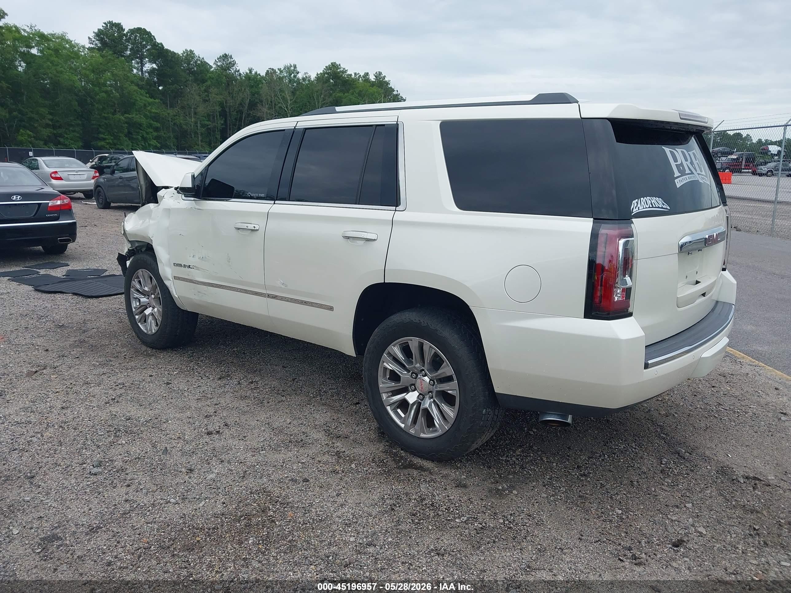 2015 Gmc Yukon Denali Yellow vin: 1GKS2CKJ7FR192505