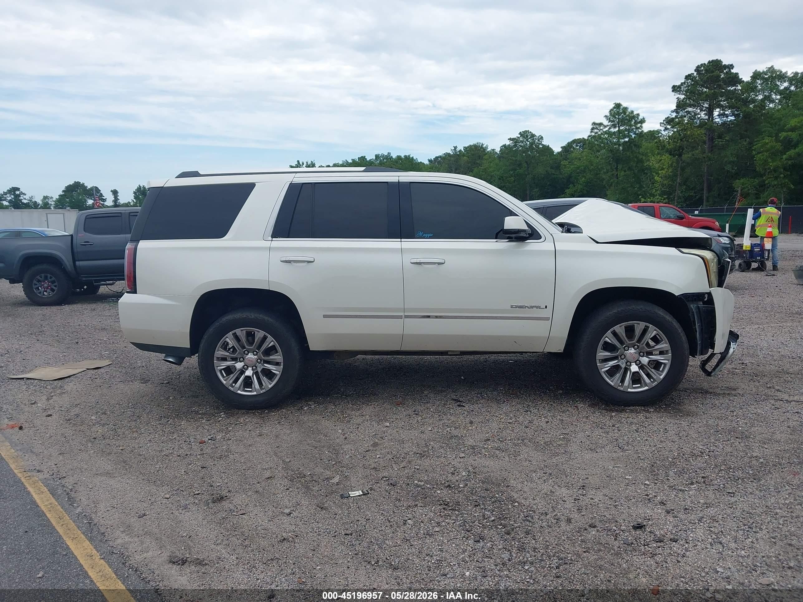 2015 Gmc Yukon Denali Yellow vin: 1GKS2CKJ7FR192505
