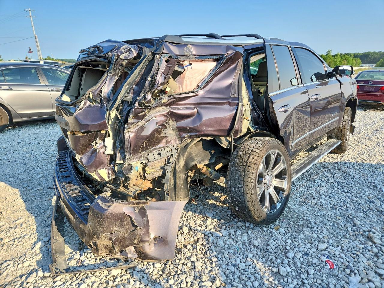 2015 Gmc Yukon Denali Бордовый vin: 1GKS2CKJ7FR558172