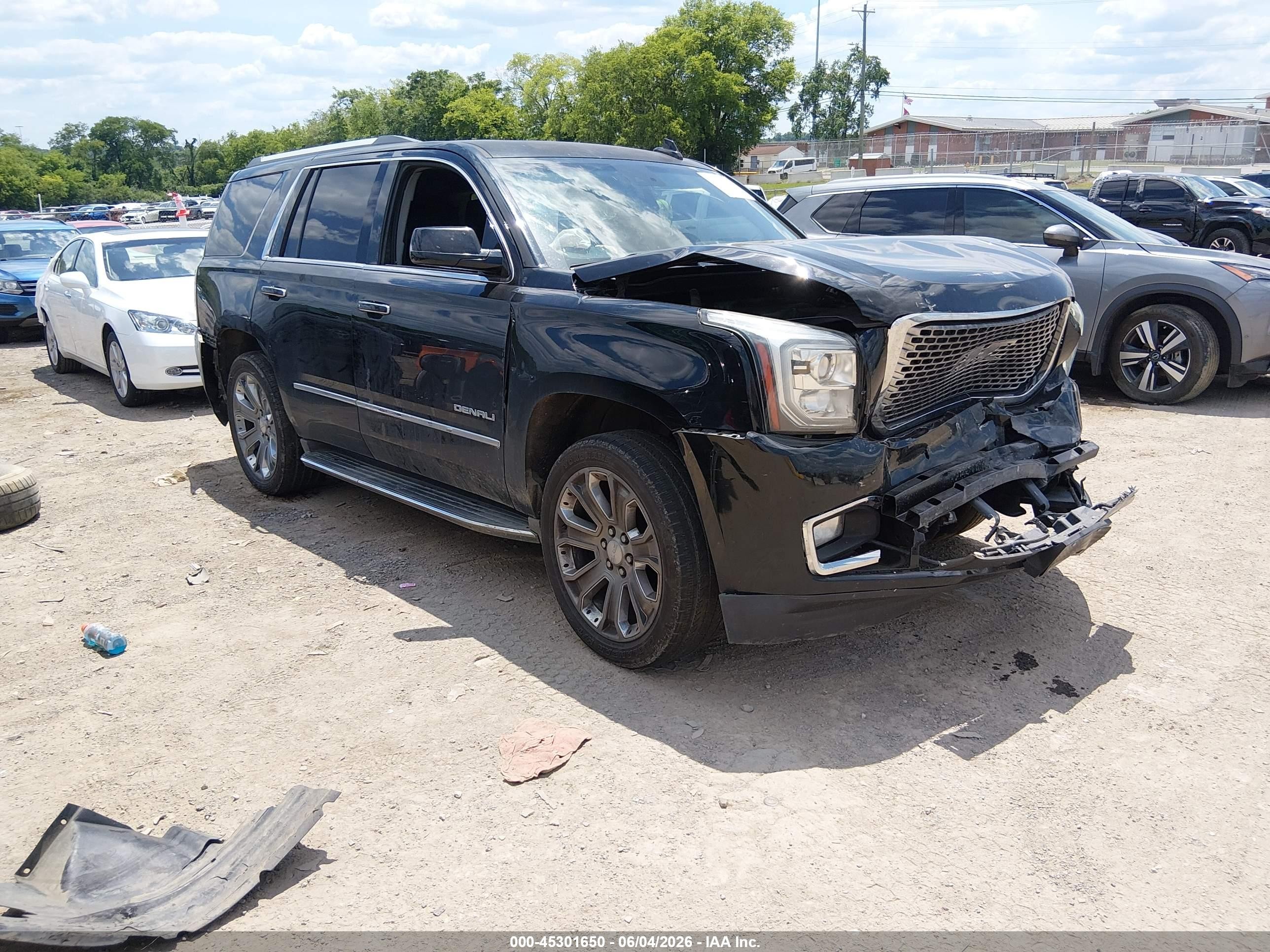 2015 Gmc Yukon Denali Black vin: 1GKS2CKJ7FR714484