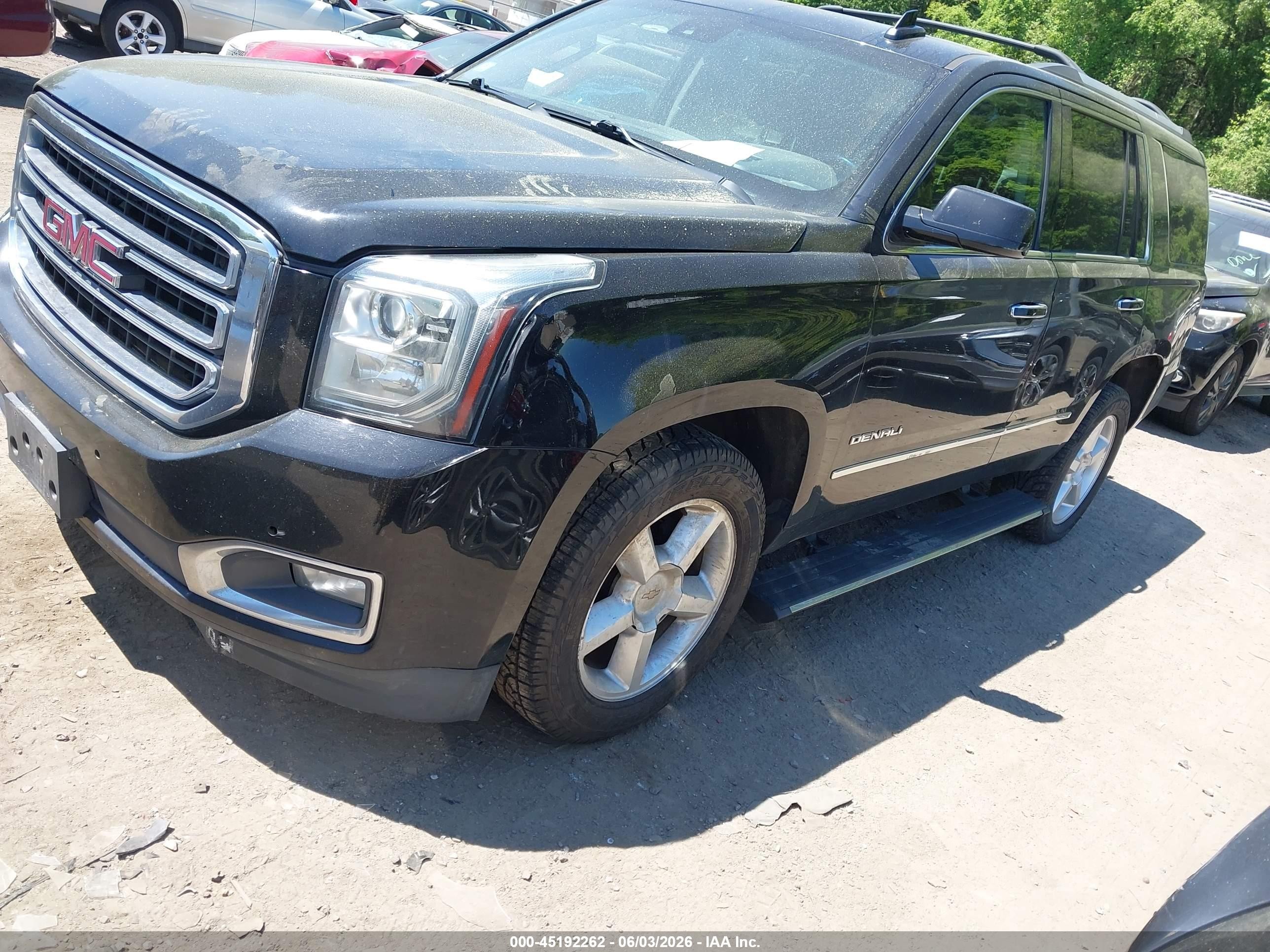2015 Gmc Yukon Denali Black vin: 1GKS2CKJ8FR560559