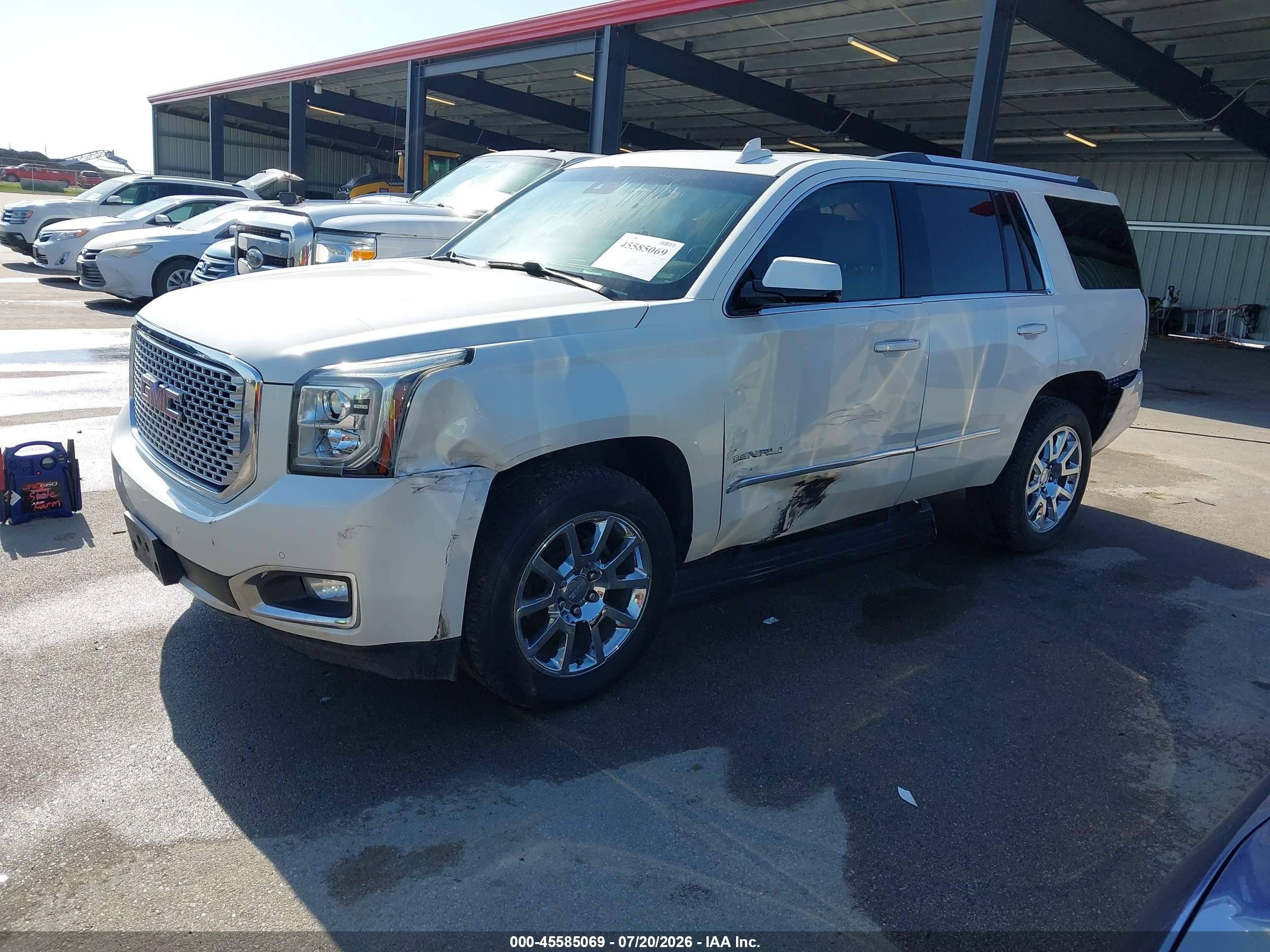 2015 Gmc Yukon Denali White vin: 1GKS2CKJ8FR627659