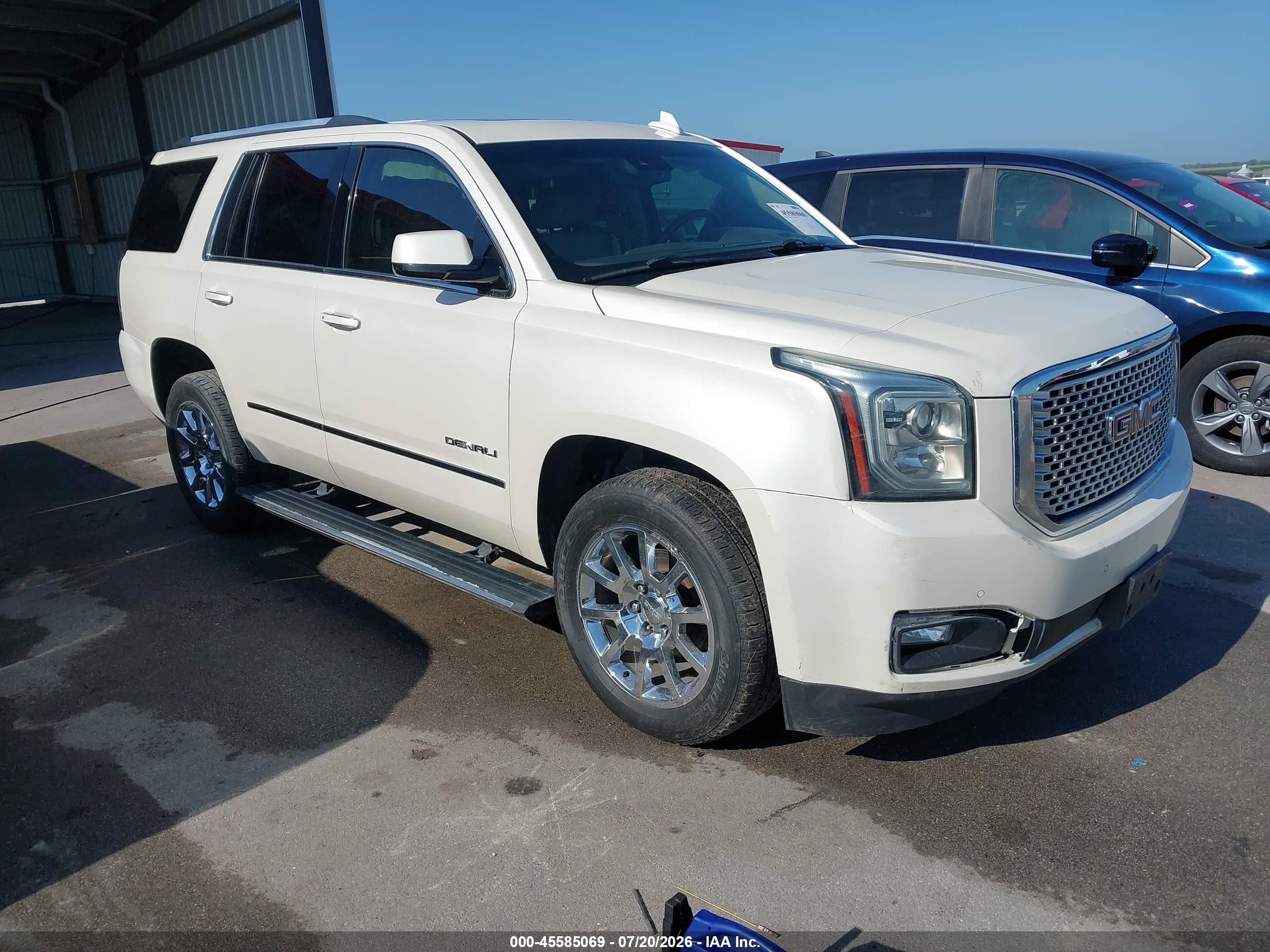 2015 Gmc Yukon Denali White vin: 1GKS2CKJ8FR627659