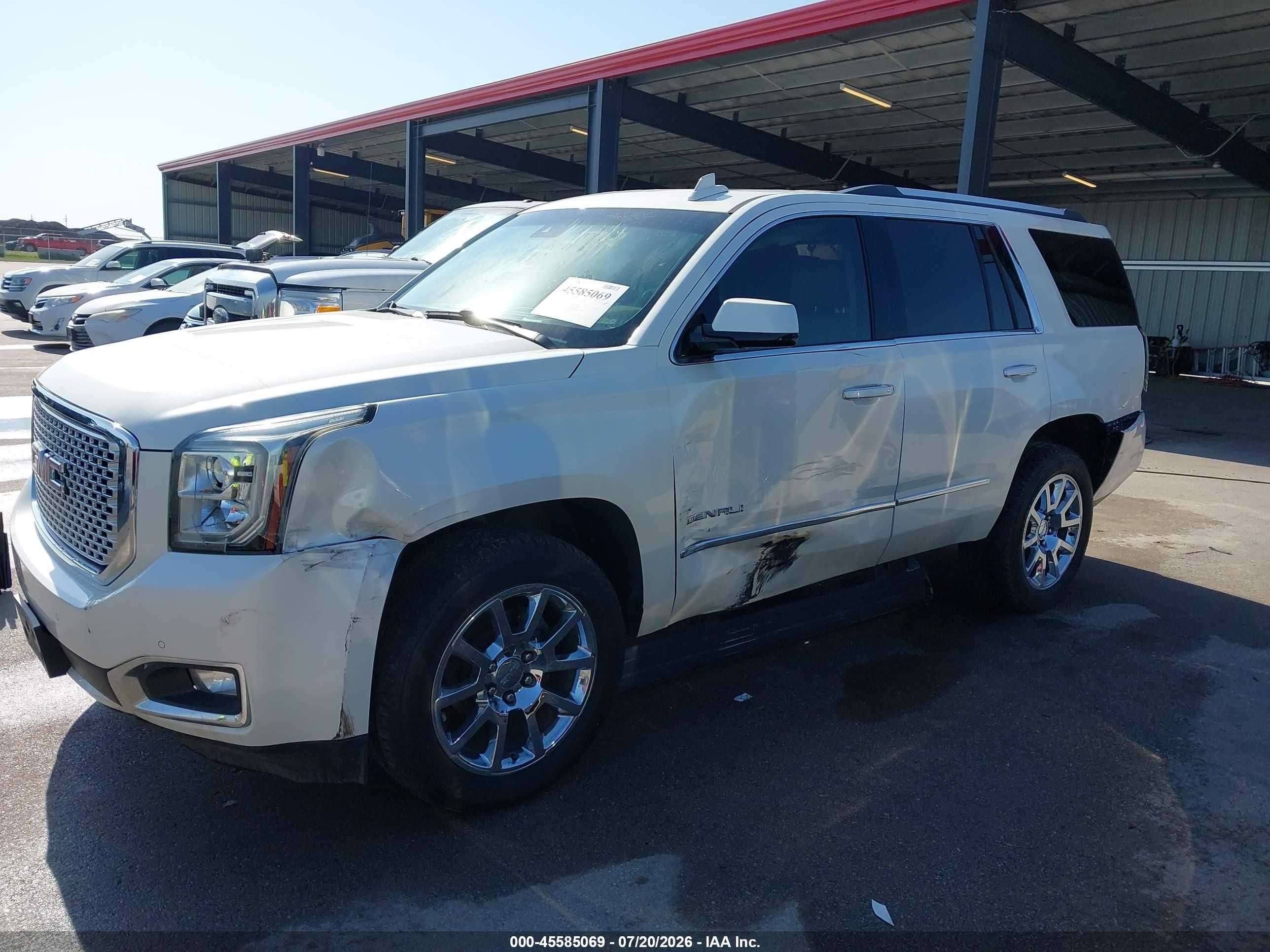 2015 Gmc Yukon Denali White vin: 1GKS2CKJ8FR627659