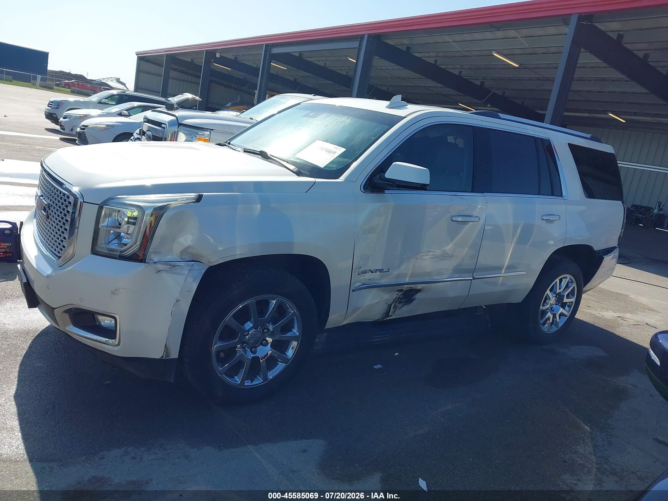 2015 Gmc Yukon Denali White vin: 1GKS2CKJ8FR627659