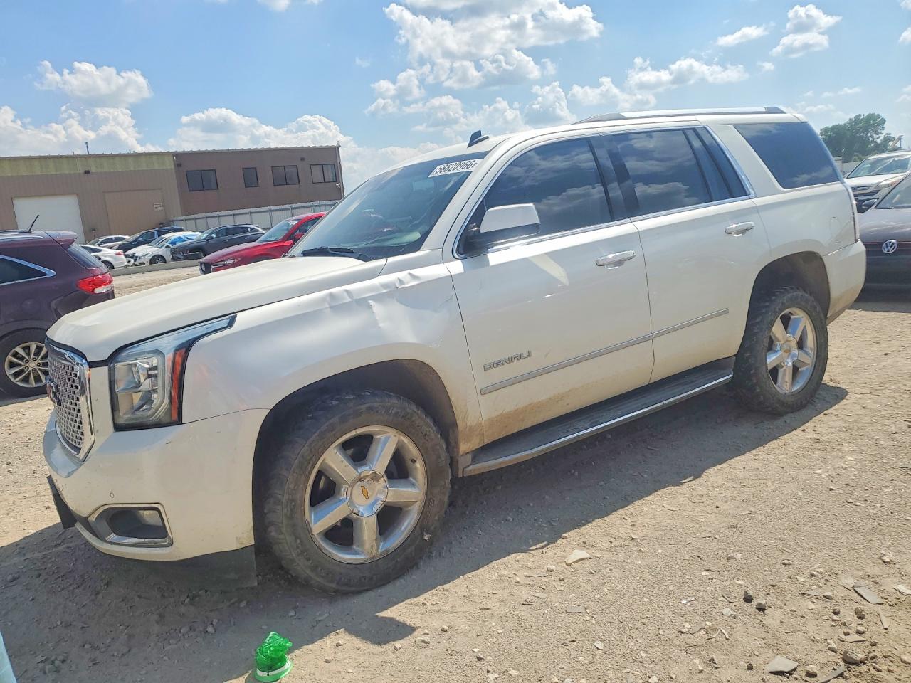 2015 Gmc Yukon Denali White vin: 1GKS2CKJ9FR134959