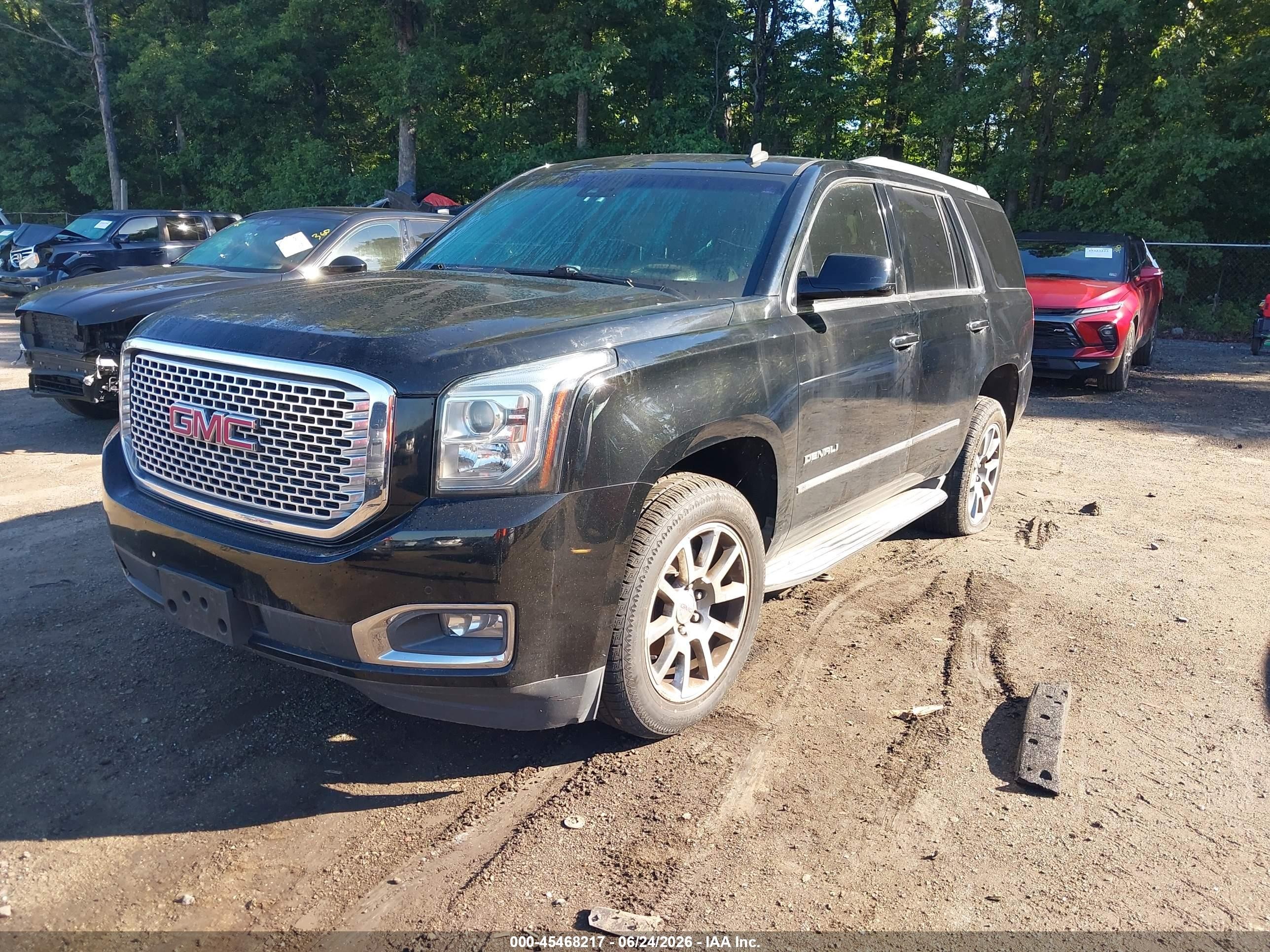 2015 Gmc Yukon Denali Черный vin: 1GKS2CKJ9FR287955