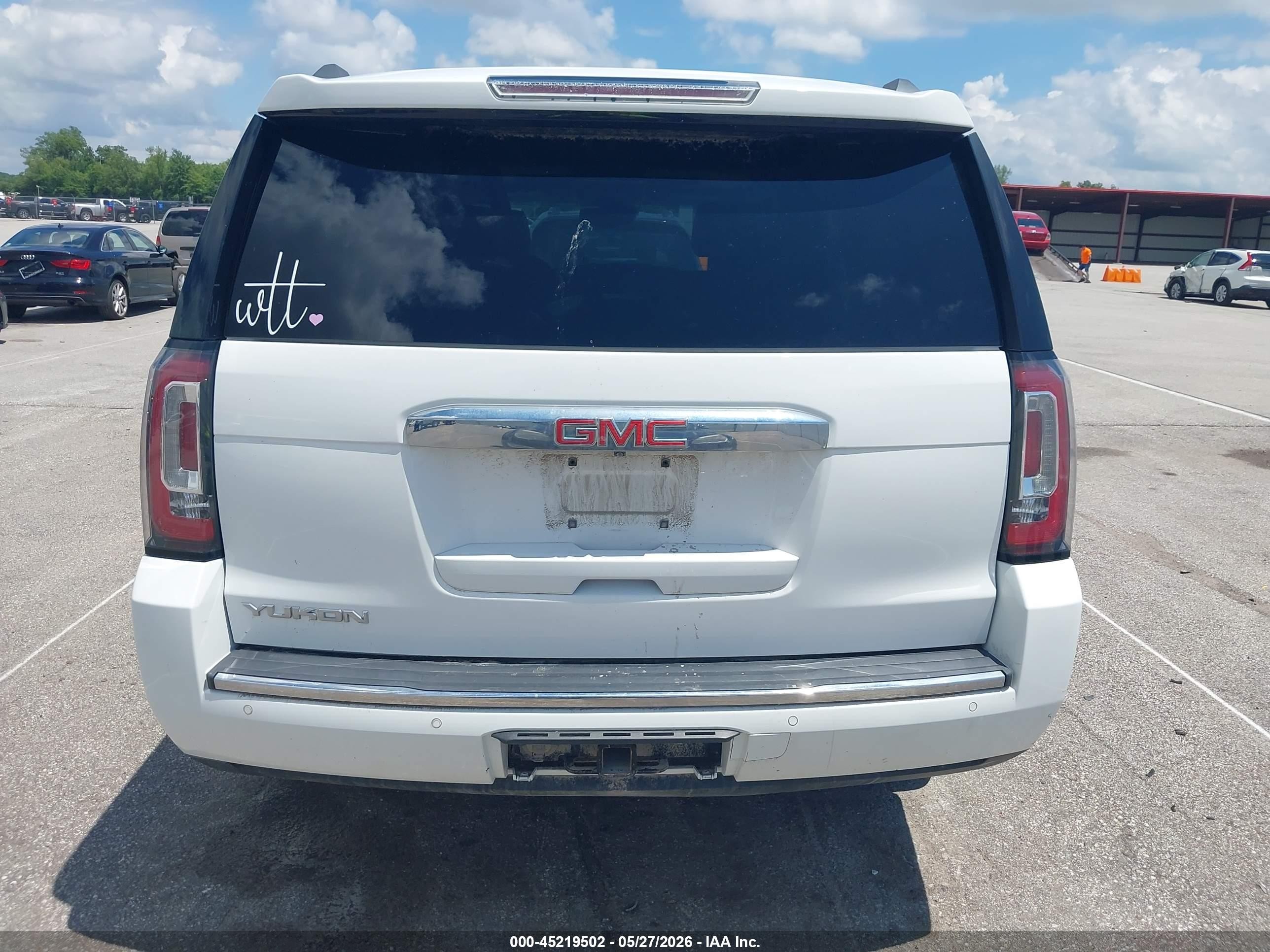 2015 Gmc Yukon Denali Белый vin: 1GKS2CKJ9FR546072