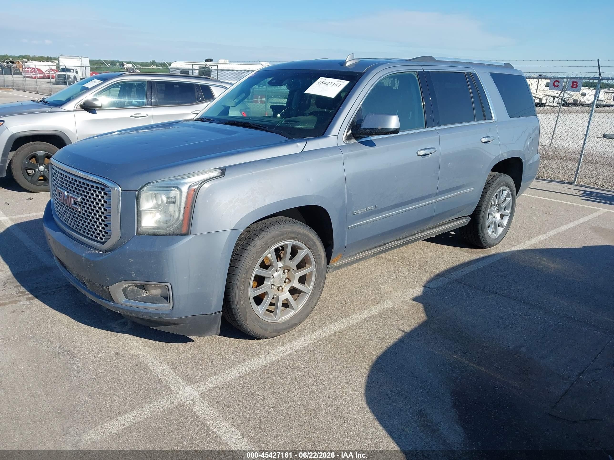 2015 Gmc Yukon Denali Blue vin: 1GKS2CKJ9FR636709