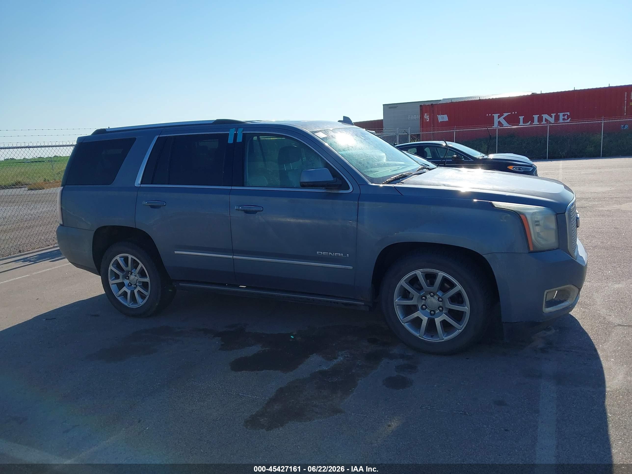 2015 Gmc Yukon Denali Blue vin: 1GKS2CKJ9FR636709