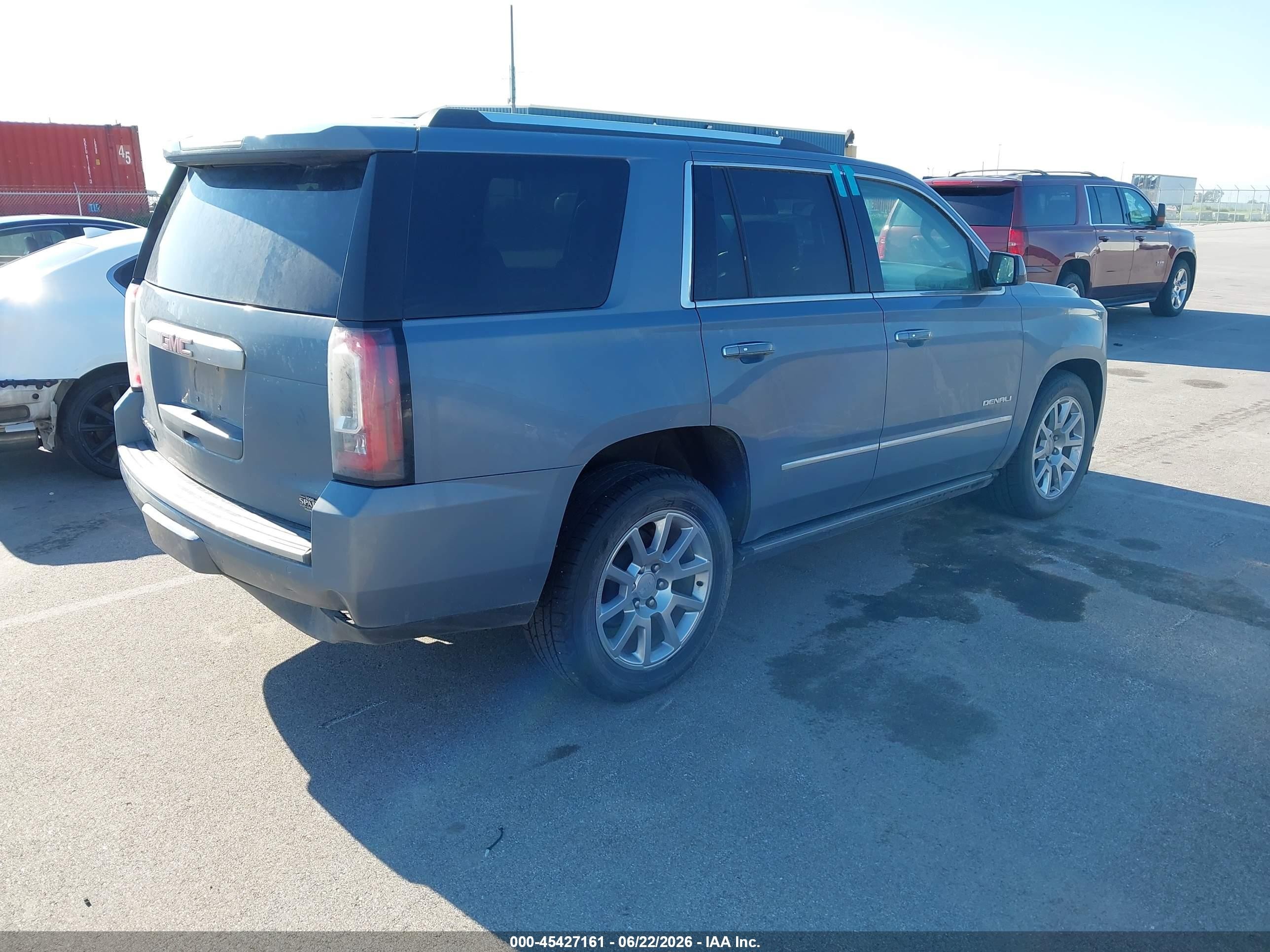 2015 Gmc Yukon Denali Blue vin: 1GKS2CKJ9FR636709