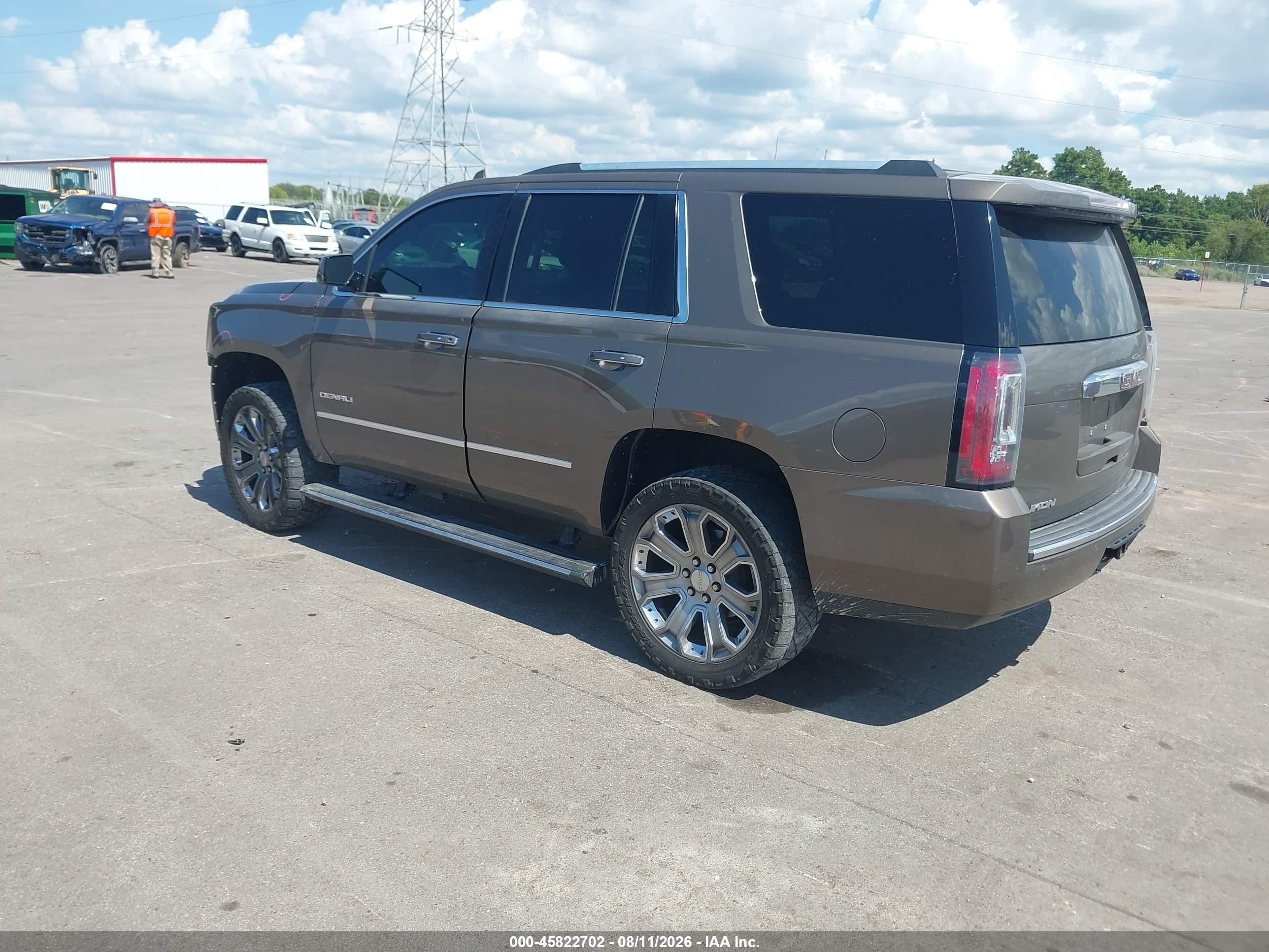 2015 Gmc Yukon Denali Brown vin: 1GKS2CKJ9FR744425