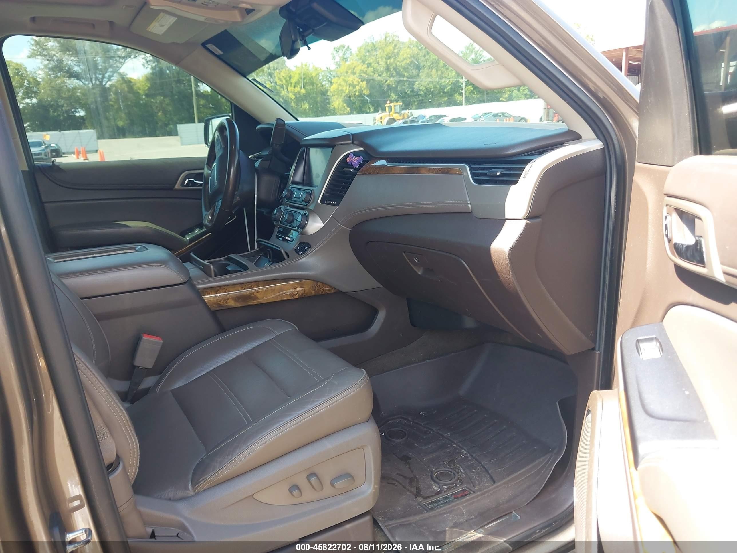 2015 Gmc Yukon Denali Brown vin: 1GKS2CKJ9FR744425