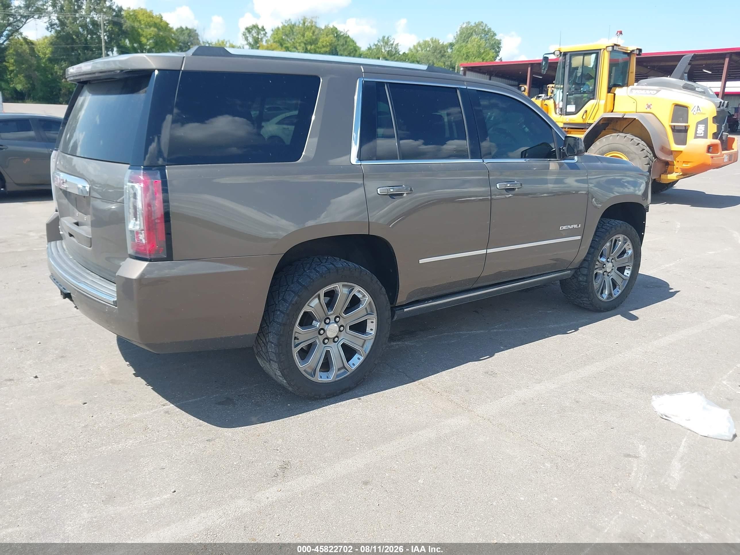 2015 Gmc Yukon Denali Brown vin: 1GKS2CKJ9FR744425