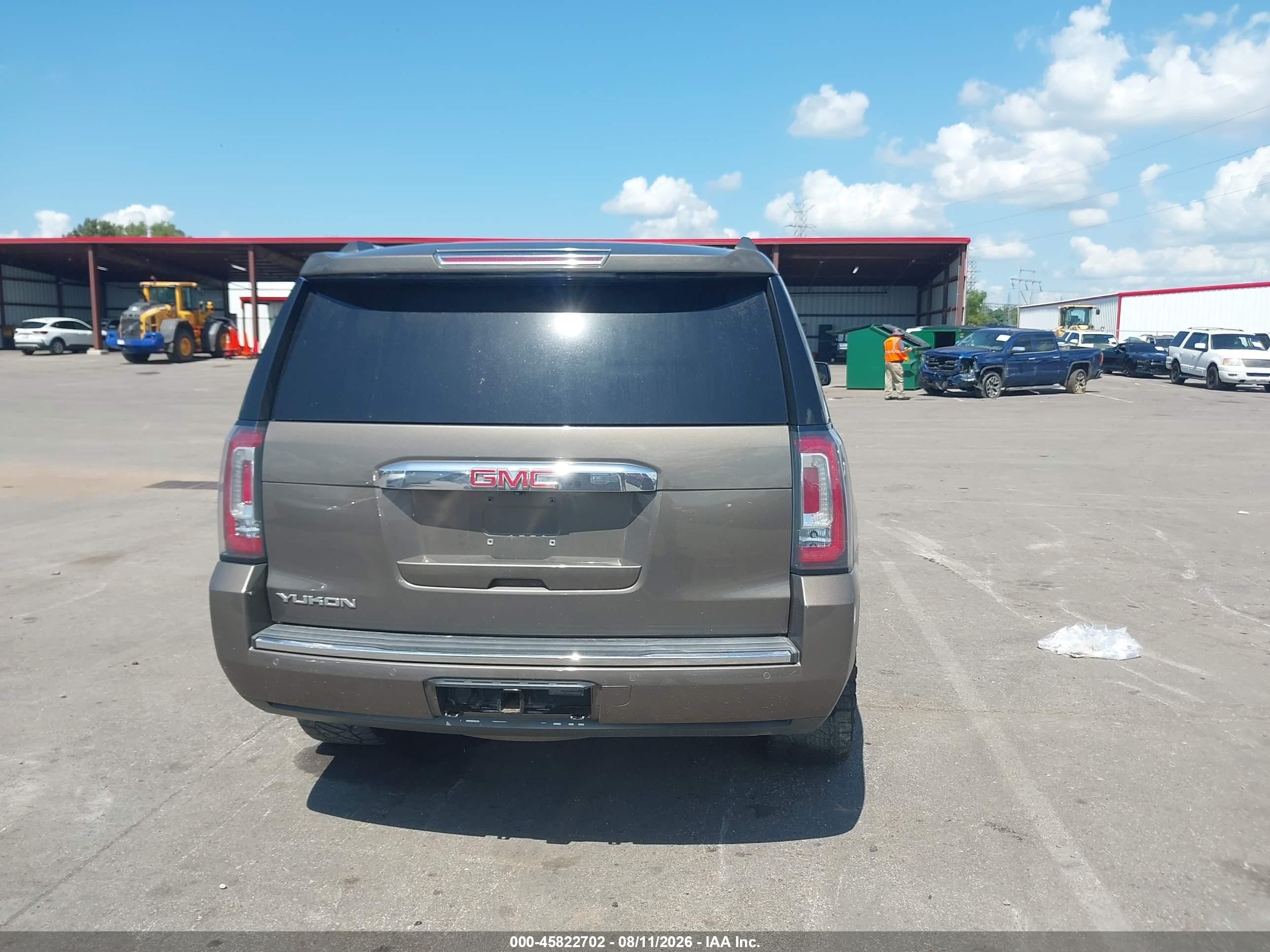 2015 Gmc Yukon Denali Brown vin: 1GKS2CKJ9FR744425