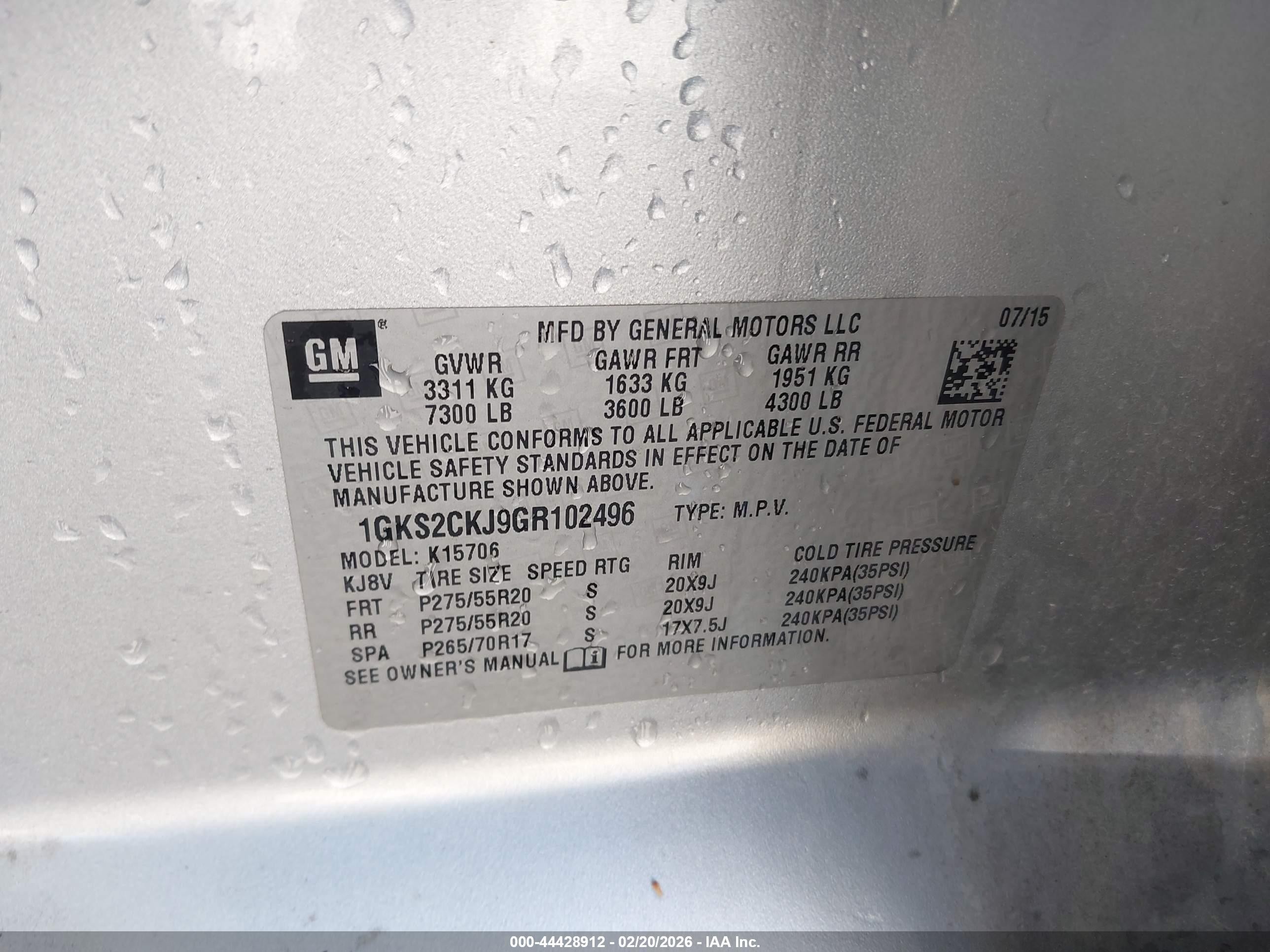 2016 Gmc Yukon Denali Silver vin: 1GKS2CKJ9GR102496