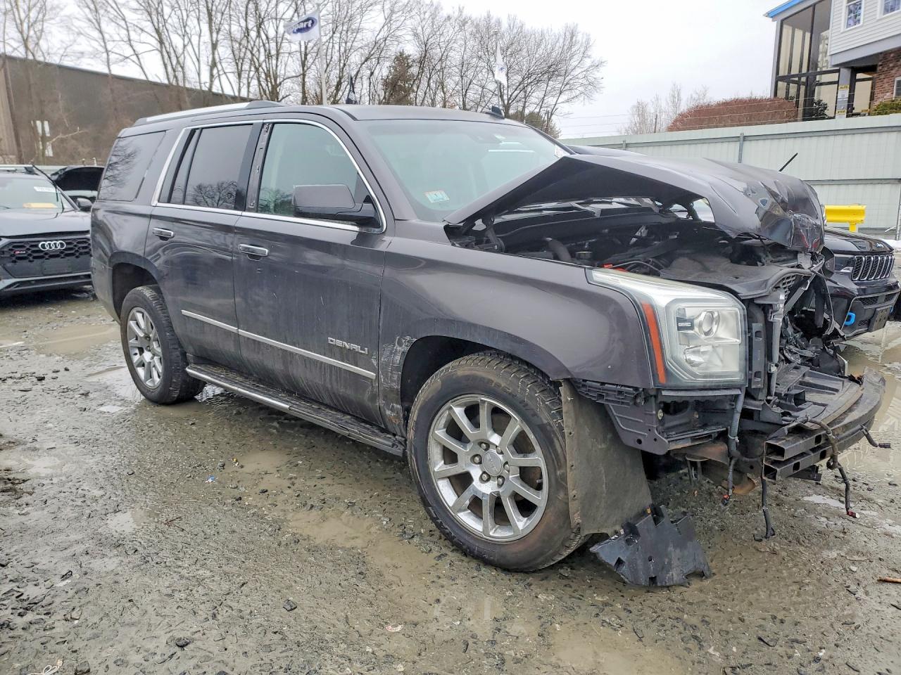 2015 Gmc Yukon Denali Gray vin: 1GKS2CKJXFR175309